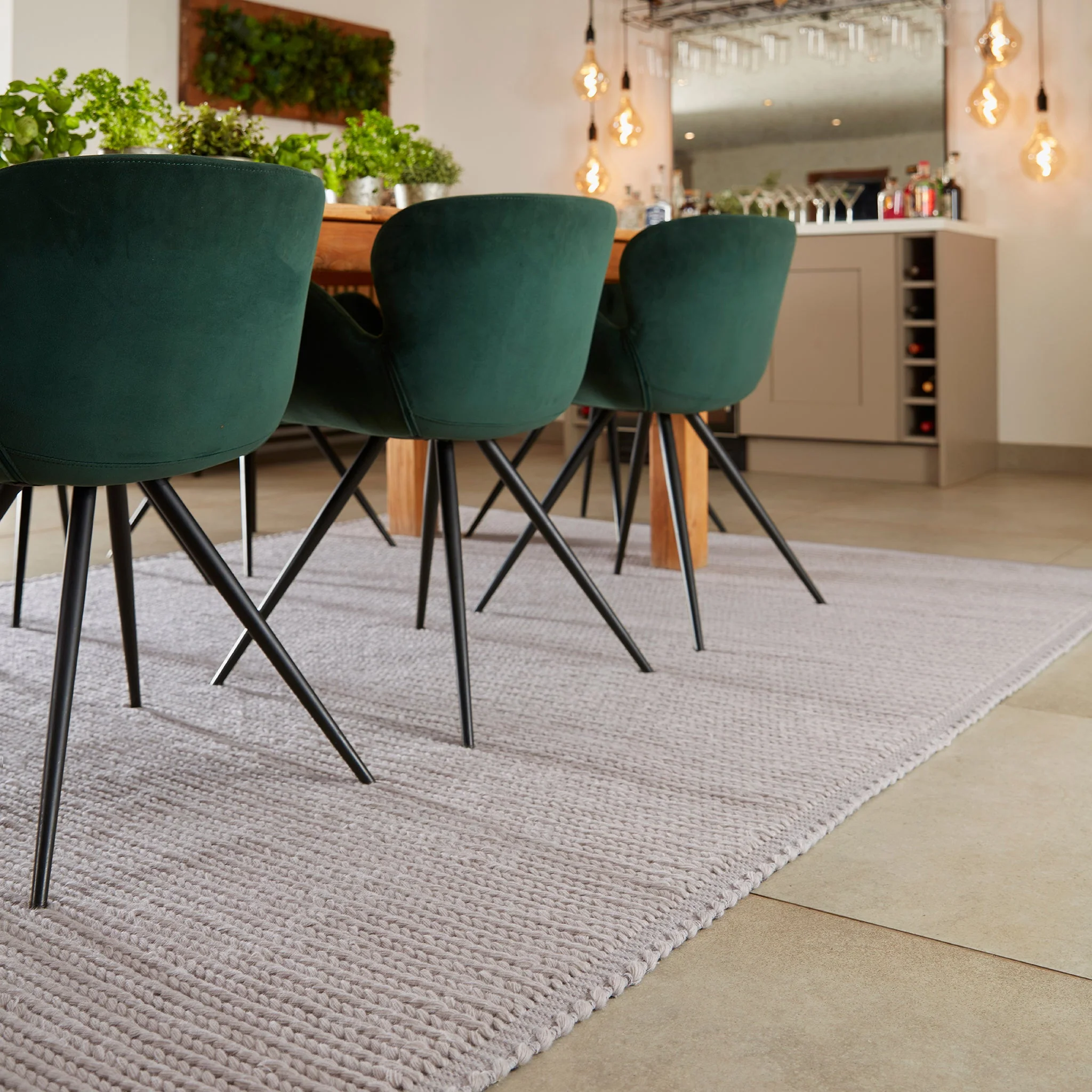 Cable Rug Warm Grey - Image 2