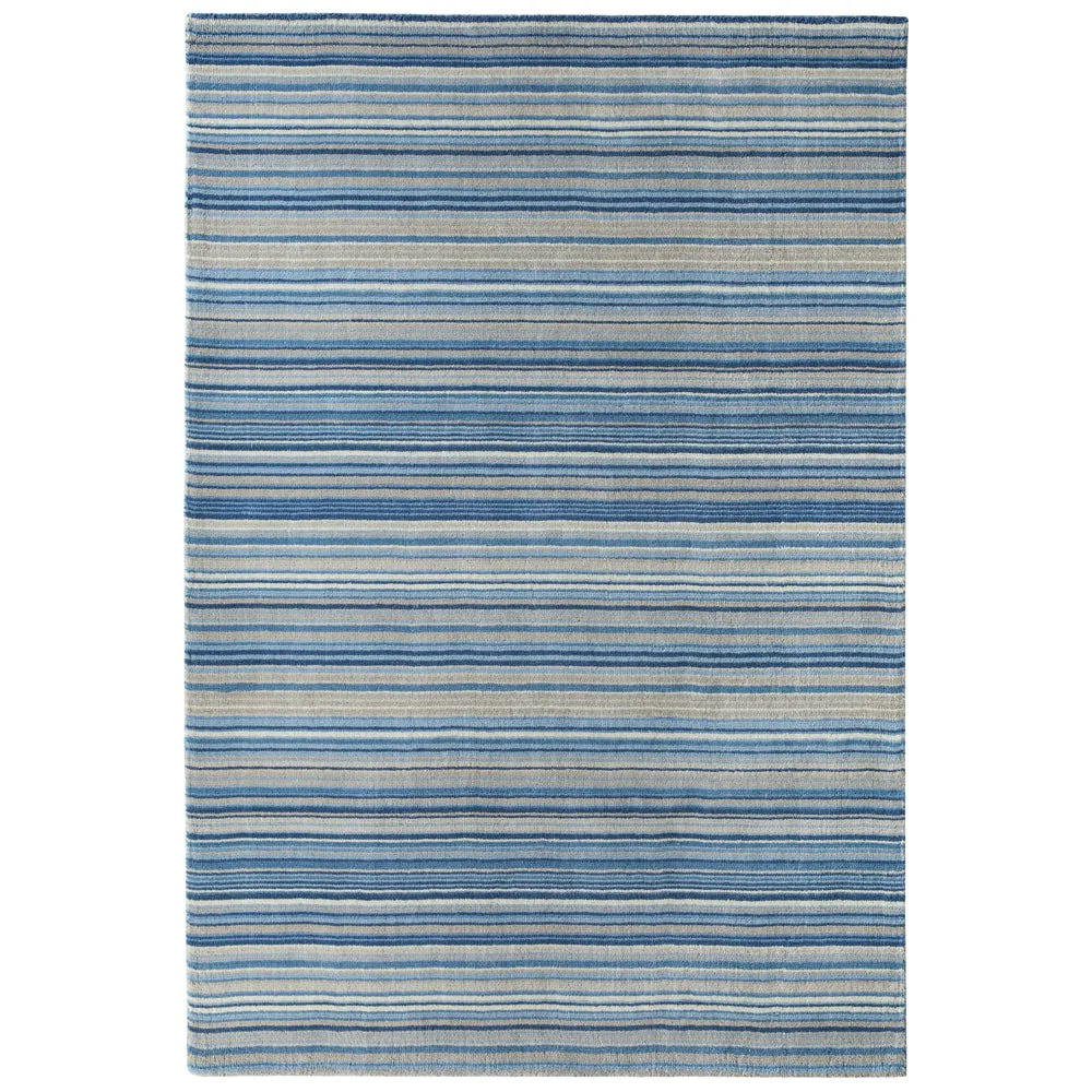 Fine Stripes Rug Blue/Beige
