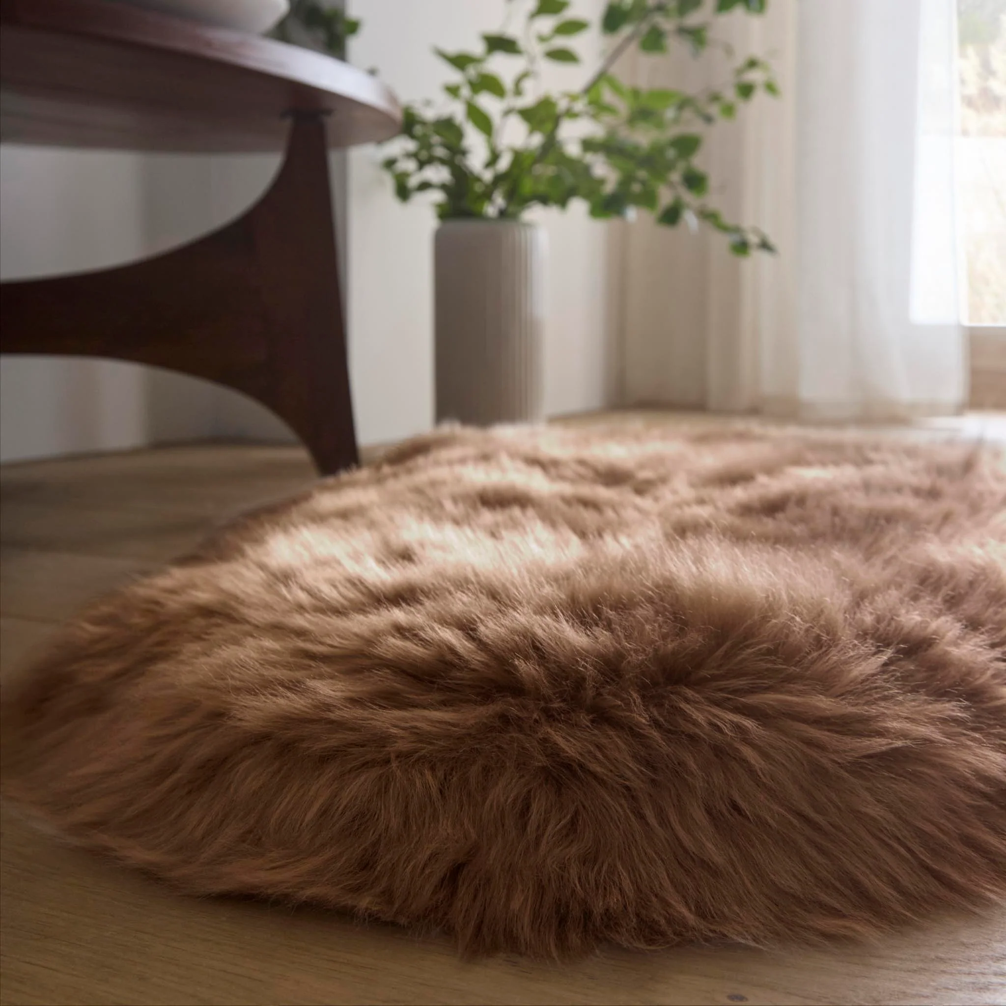 Genuine Sheepskin Rug Mink - Image 3