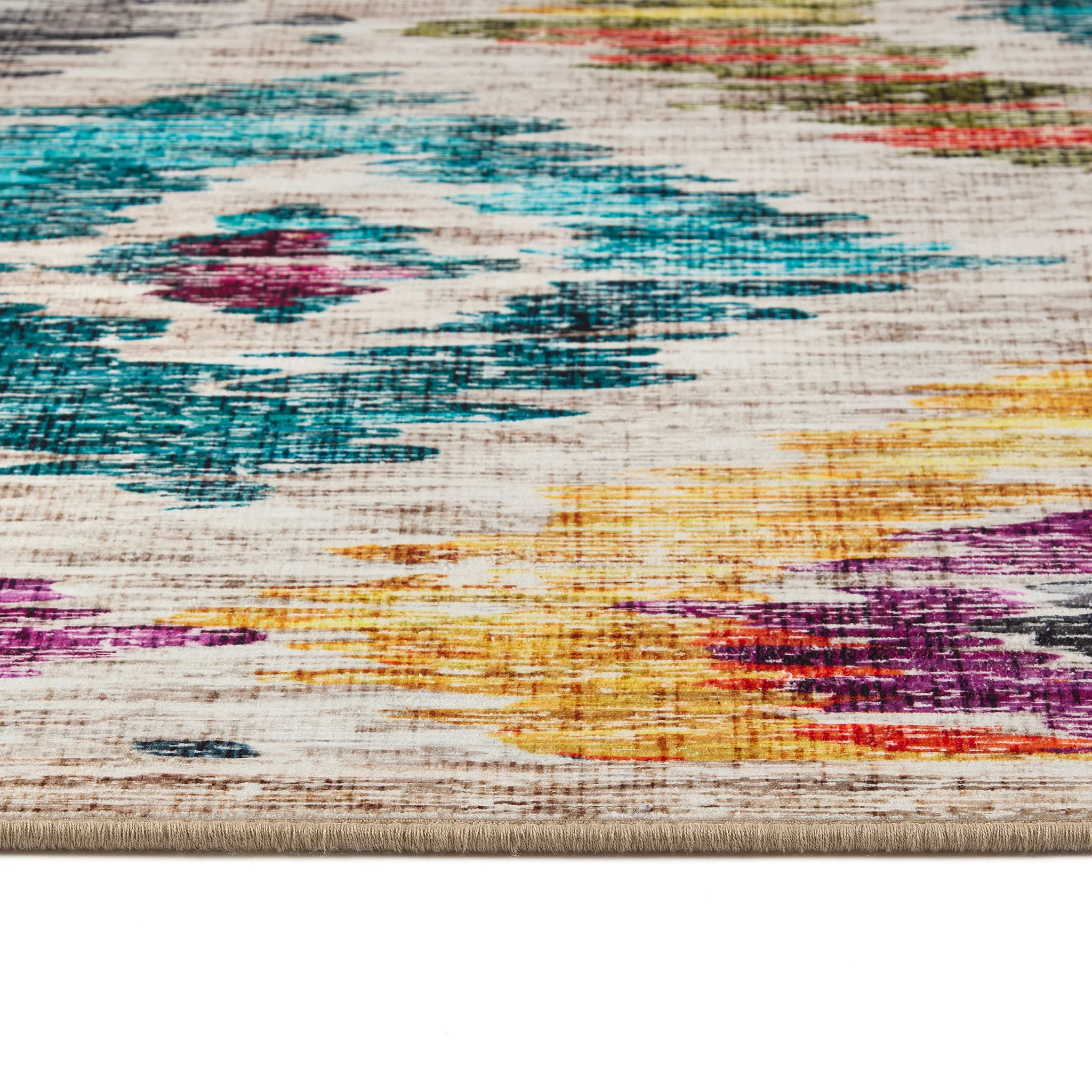 Painted Ikat Eco-Washable Runner - Image 5