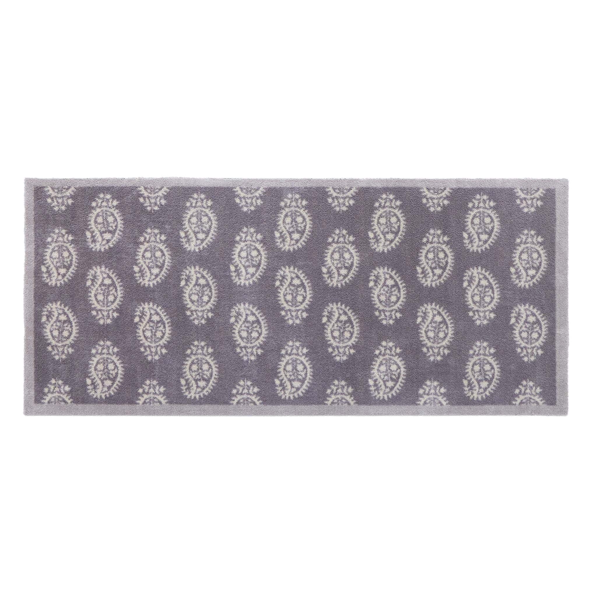 Paisley Grey Washable Runner