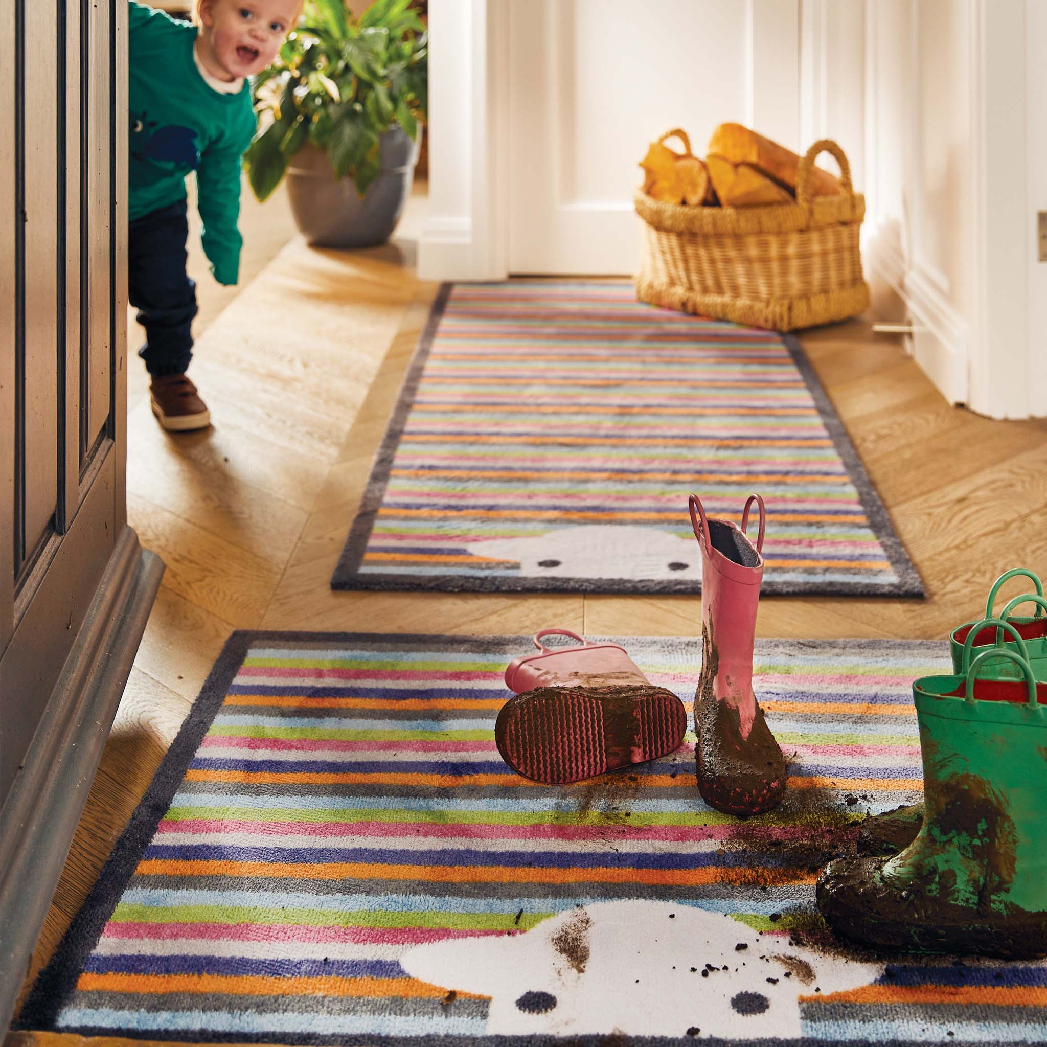 Peep Stripe Herdy Washable Doormat - Image 2