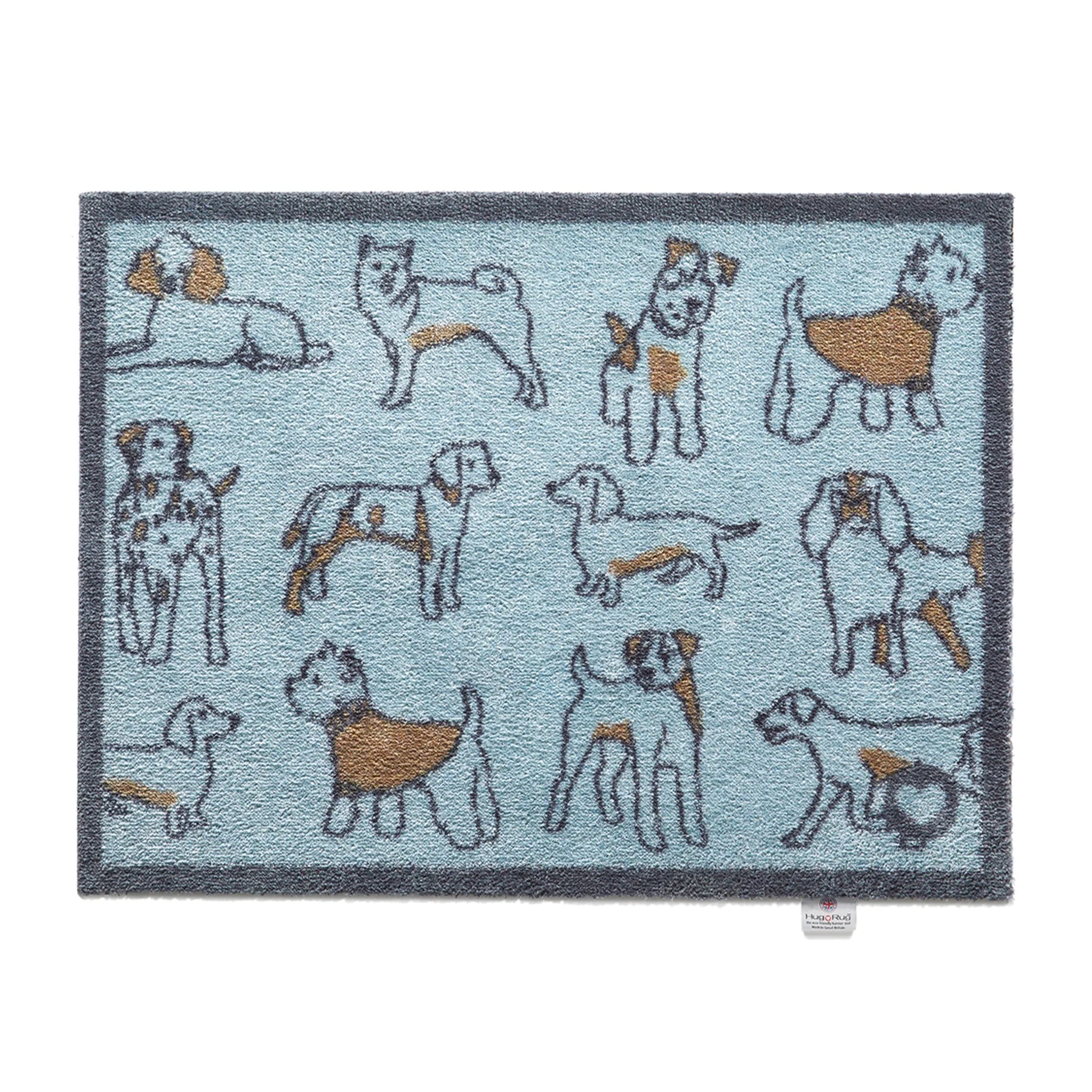Pet 75 Dogs Blue Washable Doormat