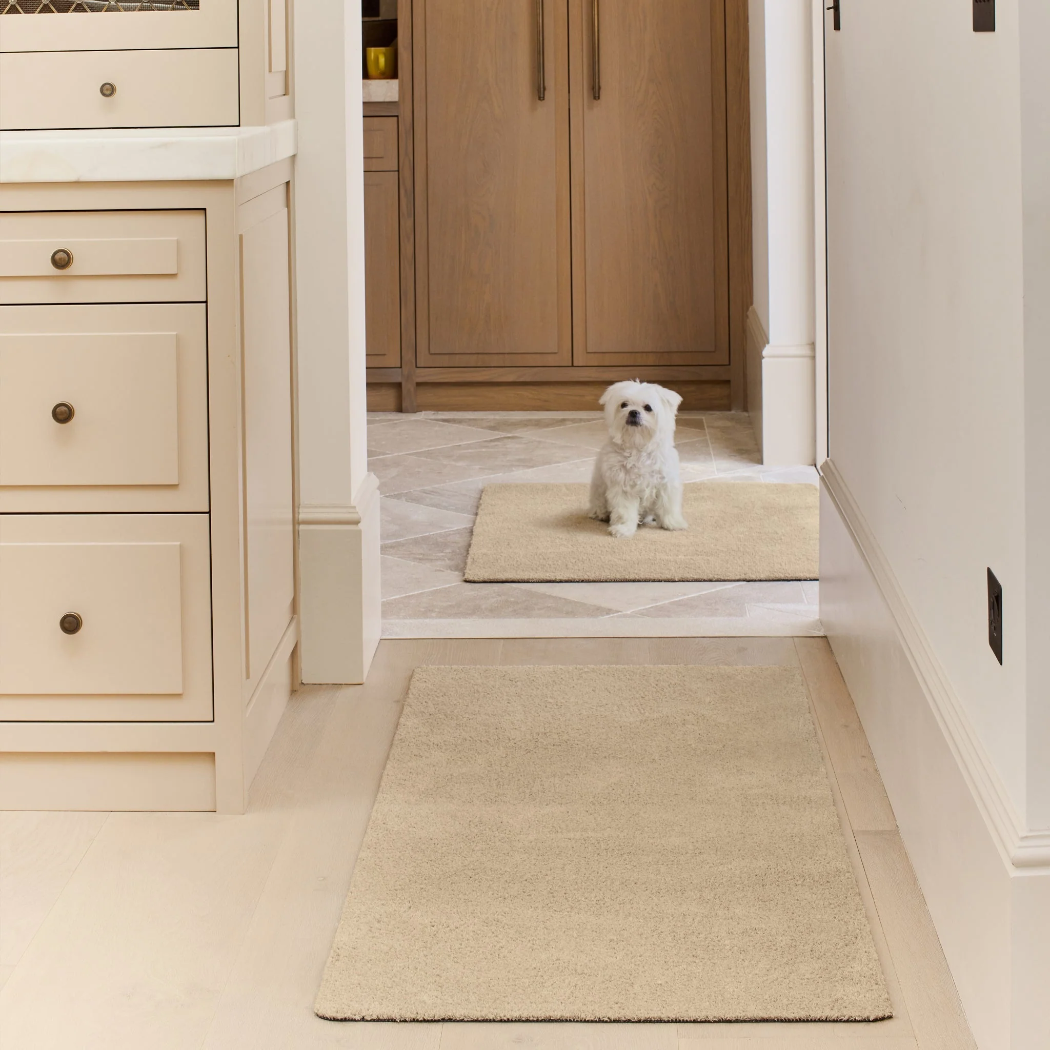 Plain Fleck - Beige Washable Runner - Image 2