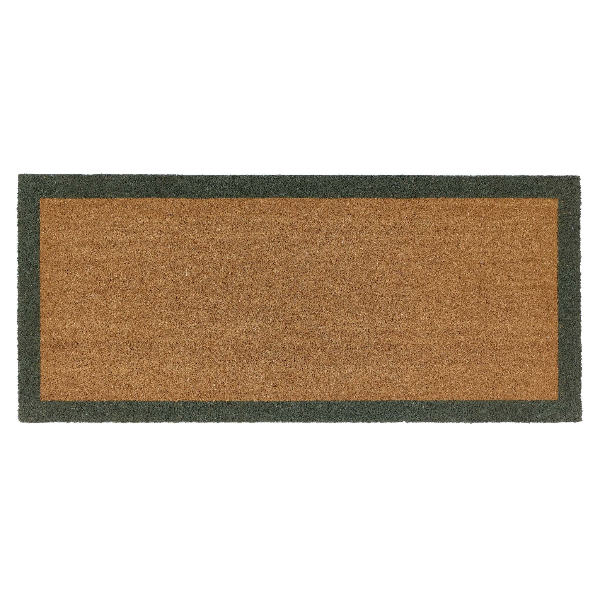 Printed Coir Border Green Runner