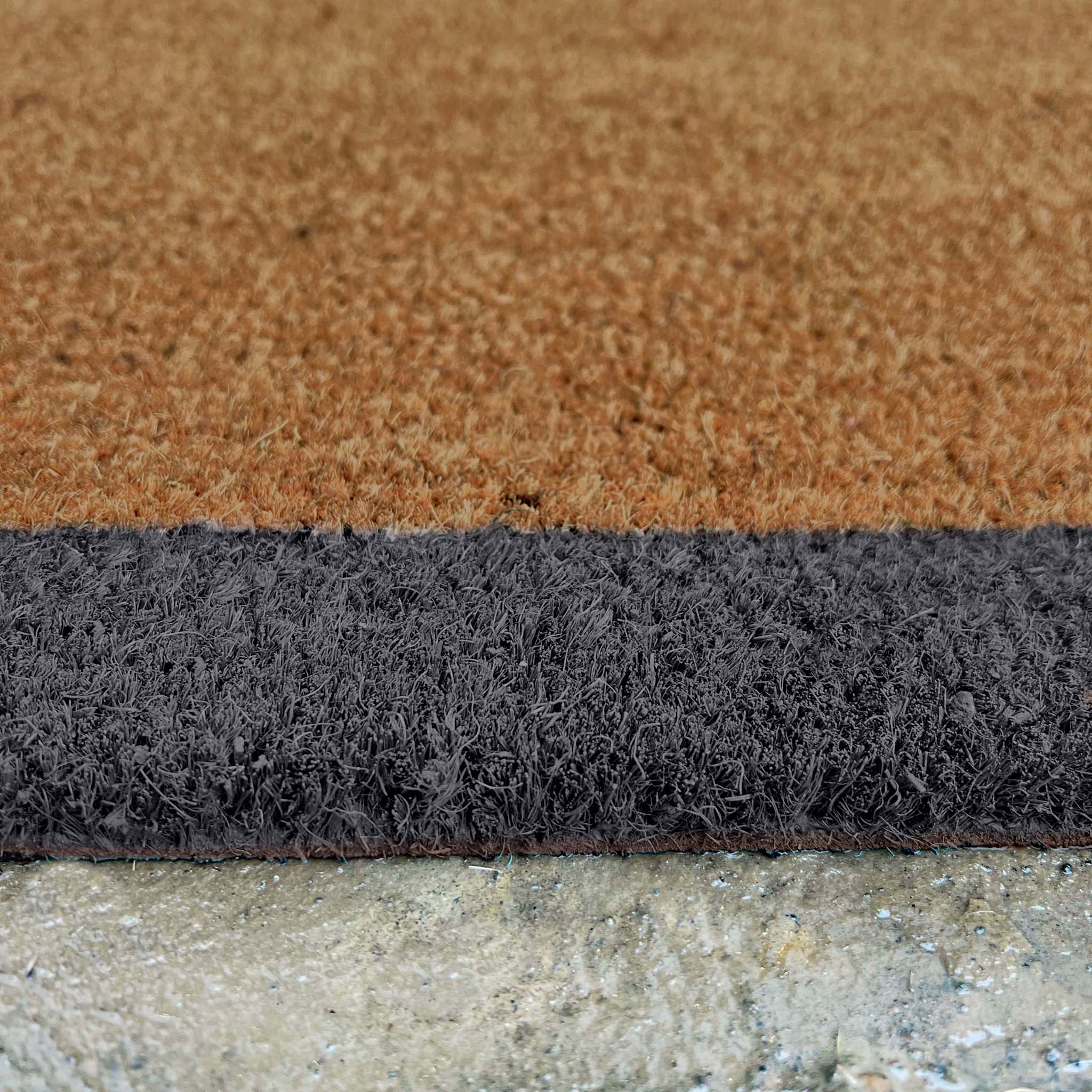 Printed Coir Border Grey Blue Doormat - Image 4