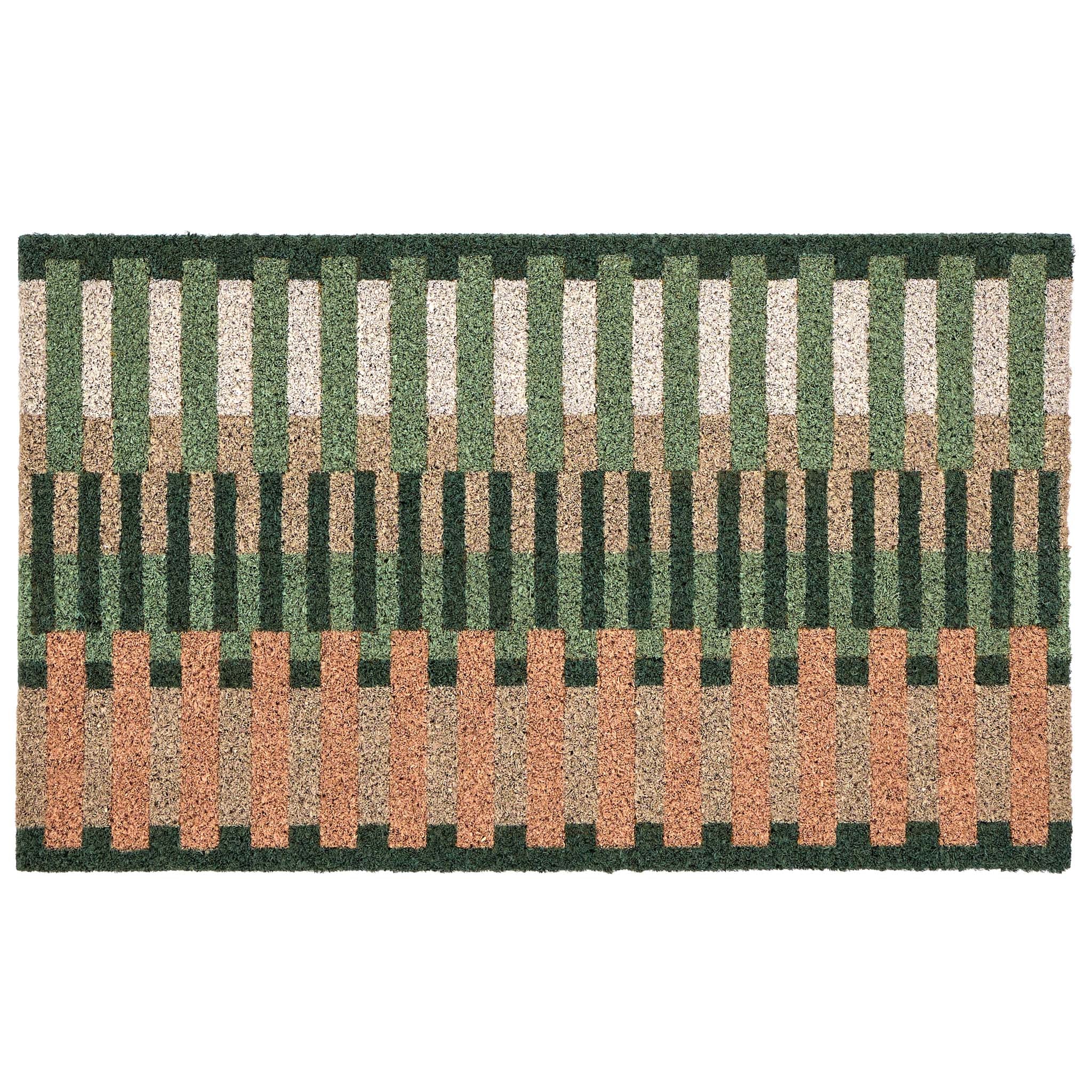 Pastel Broken Coir Stripe Doormat