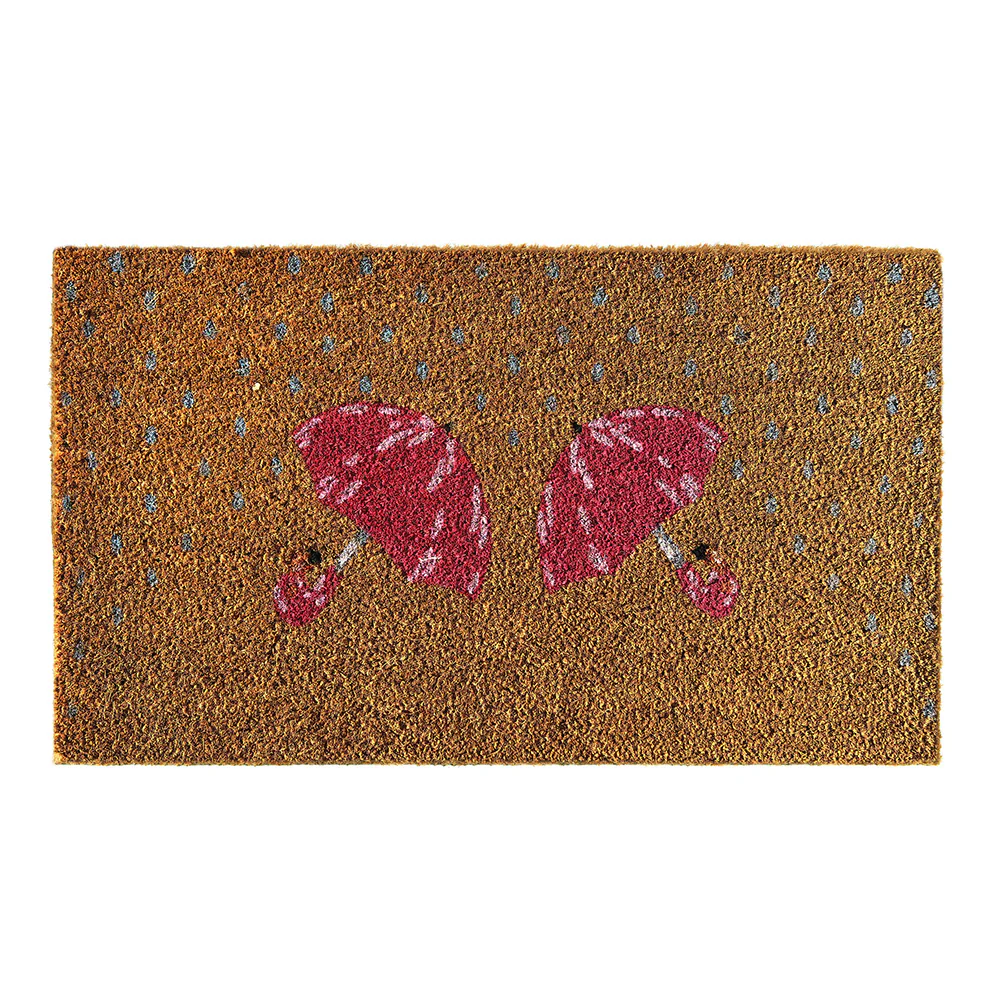 Printed Coir Umbrella Doormat