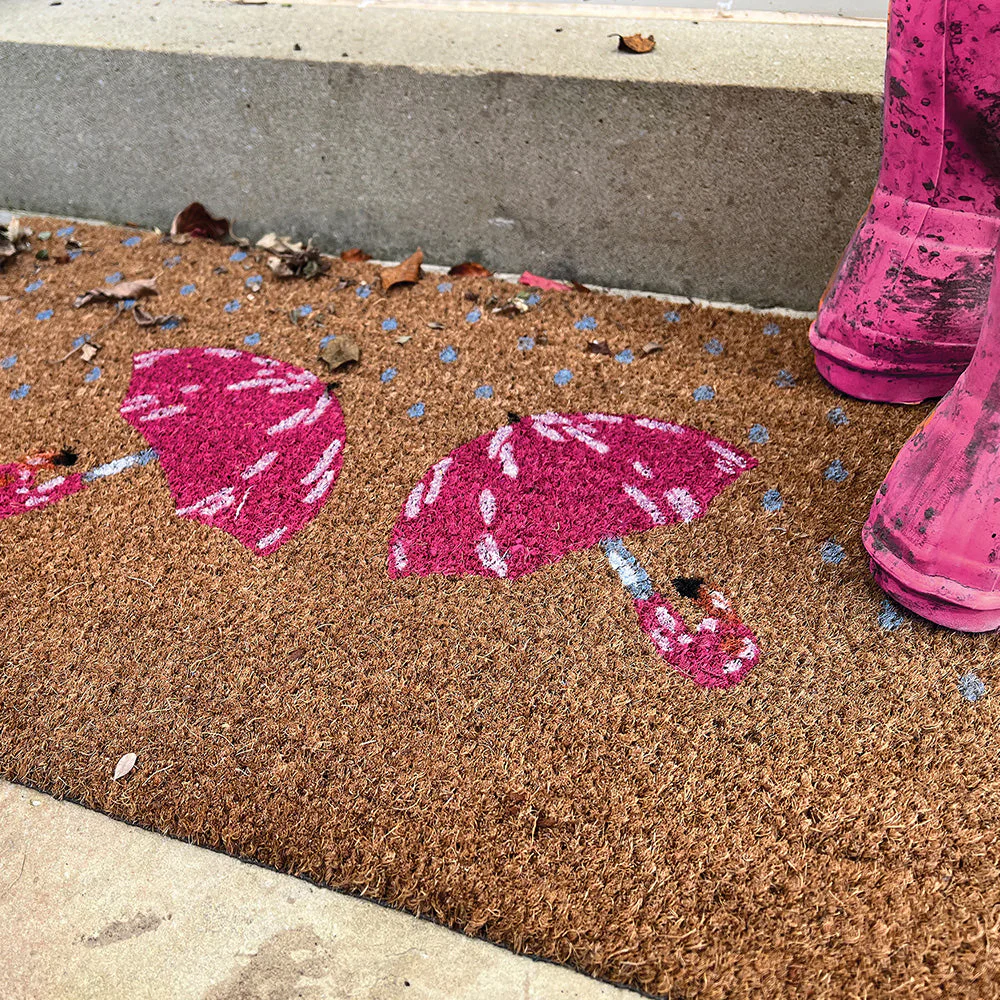 Printed Coir Umbrella Doormat - Image 3