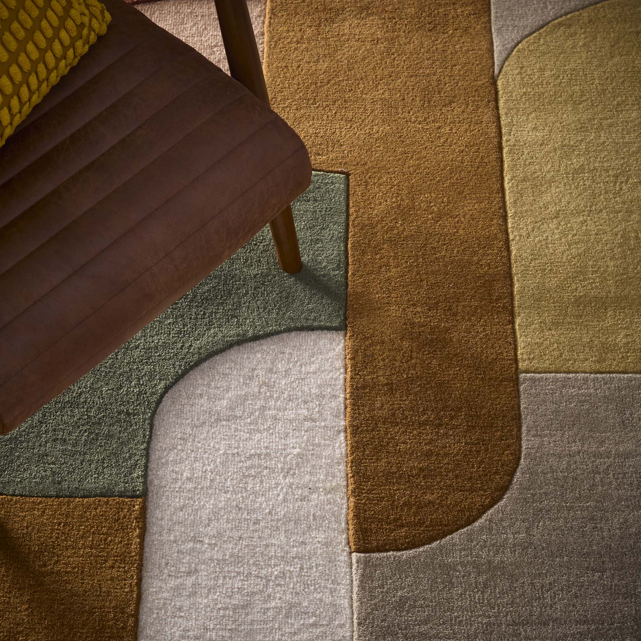 Retro Deco Rug Tan - Image 5