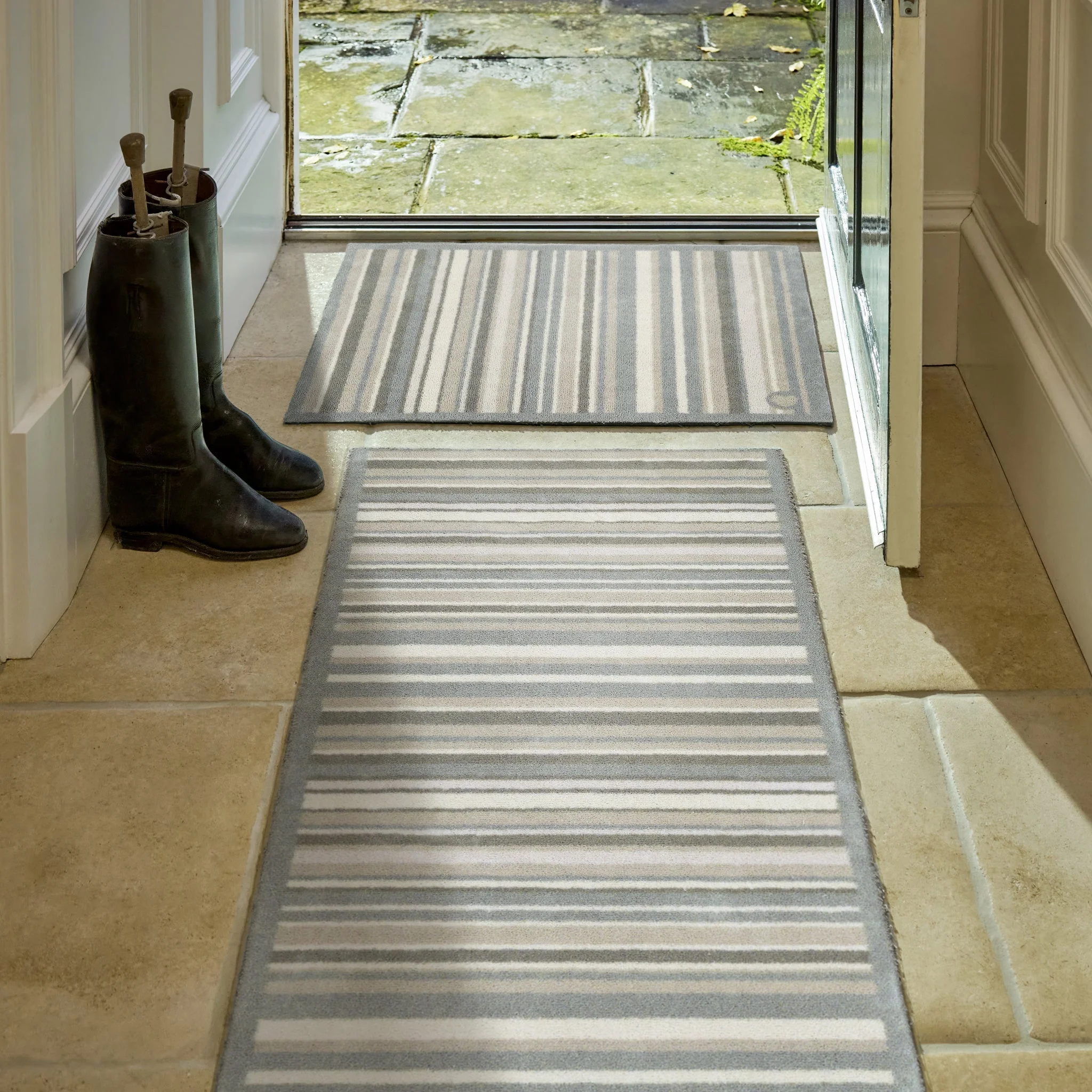 Sage Stripe Washable Runner - Image 3