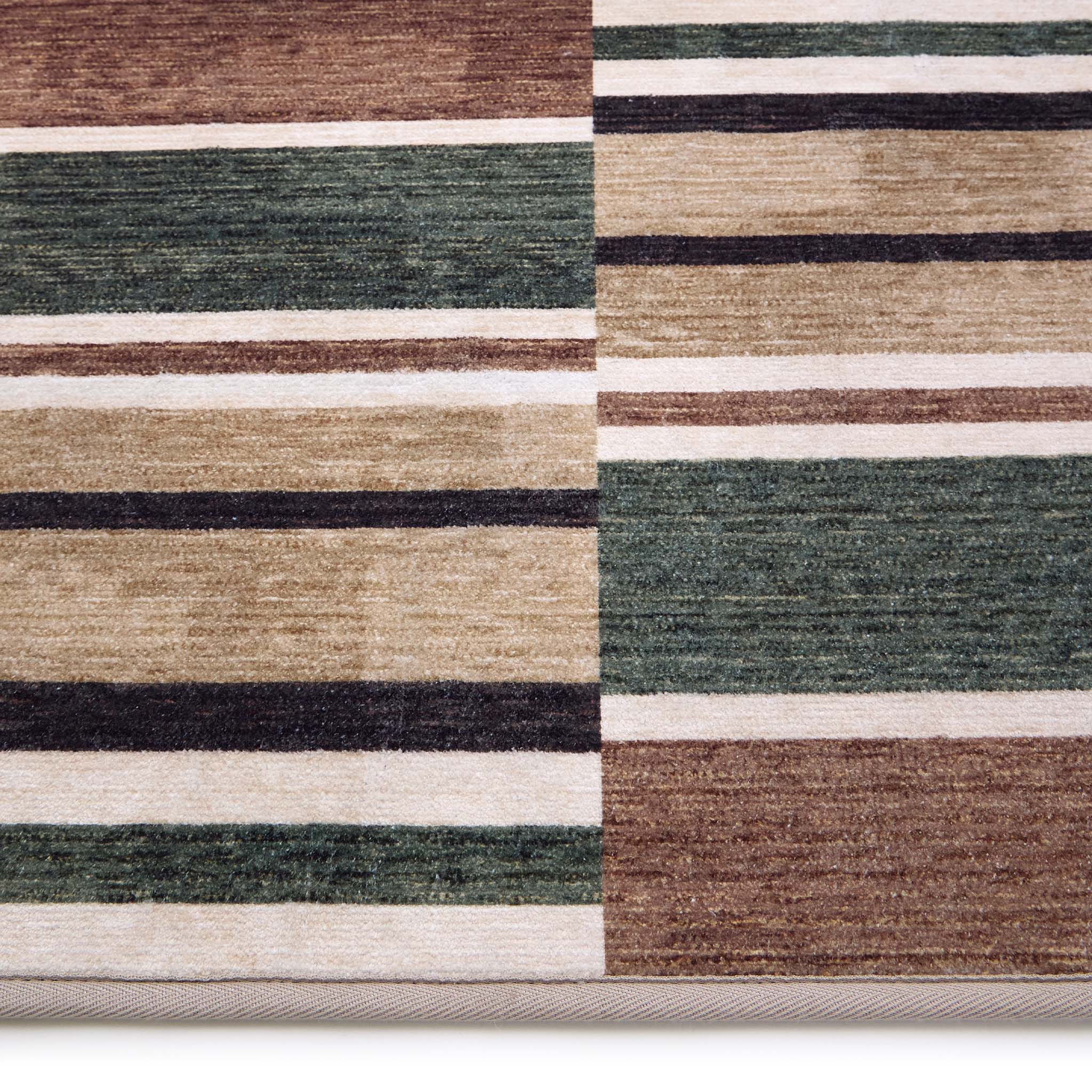 Savanna Stripe Natural Eco-Washable Rug - Image 3