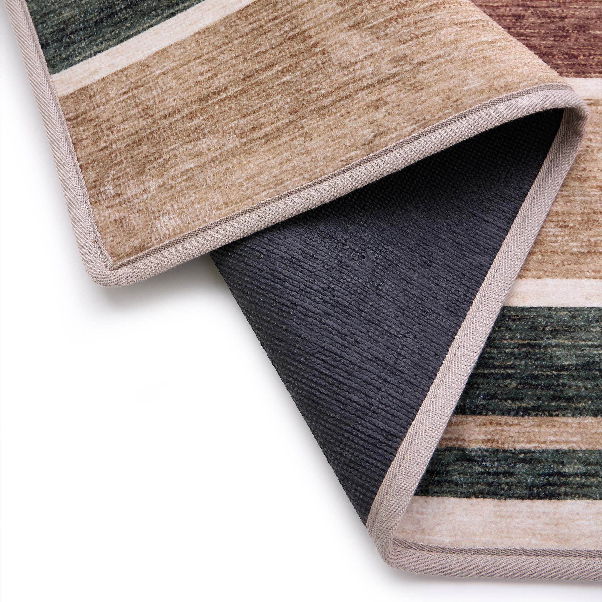 Savanna Stripe Natural Eco-Washable Rug - Image 4