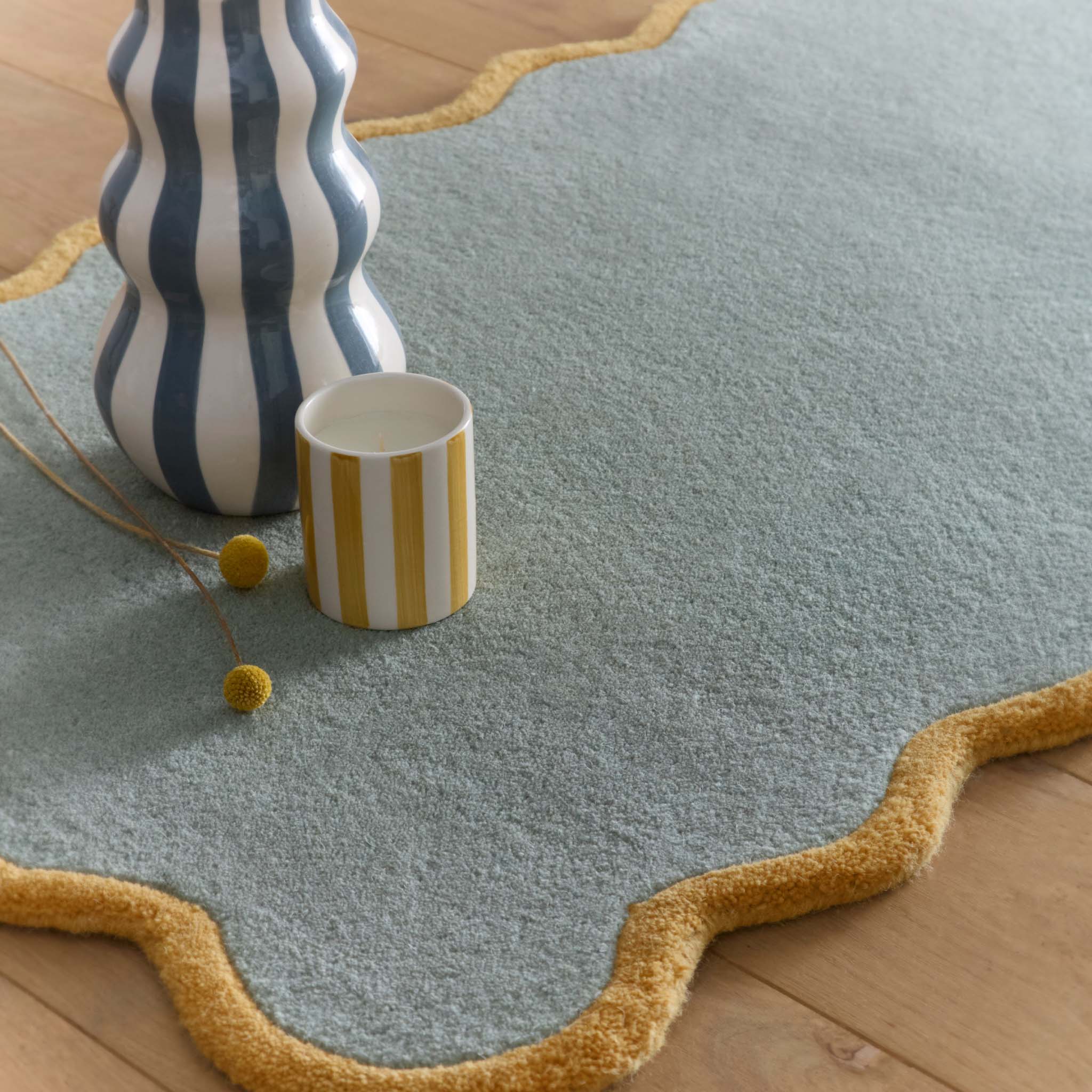 Scalloped Elsie Duck Egg/Ochre Runner - Image 3