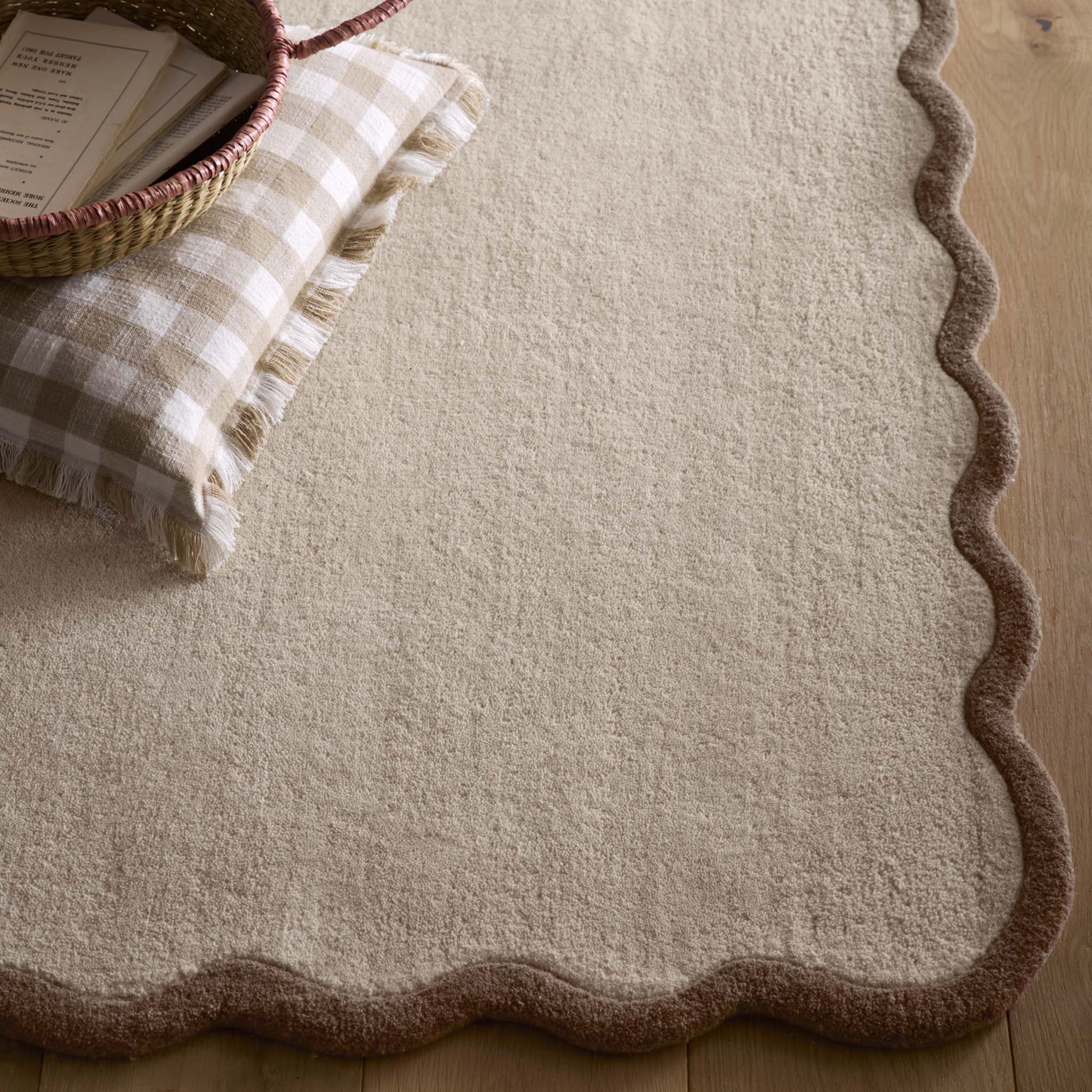 Scalloped Elsie Natural/ Brown Runner - Image 3