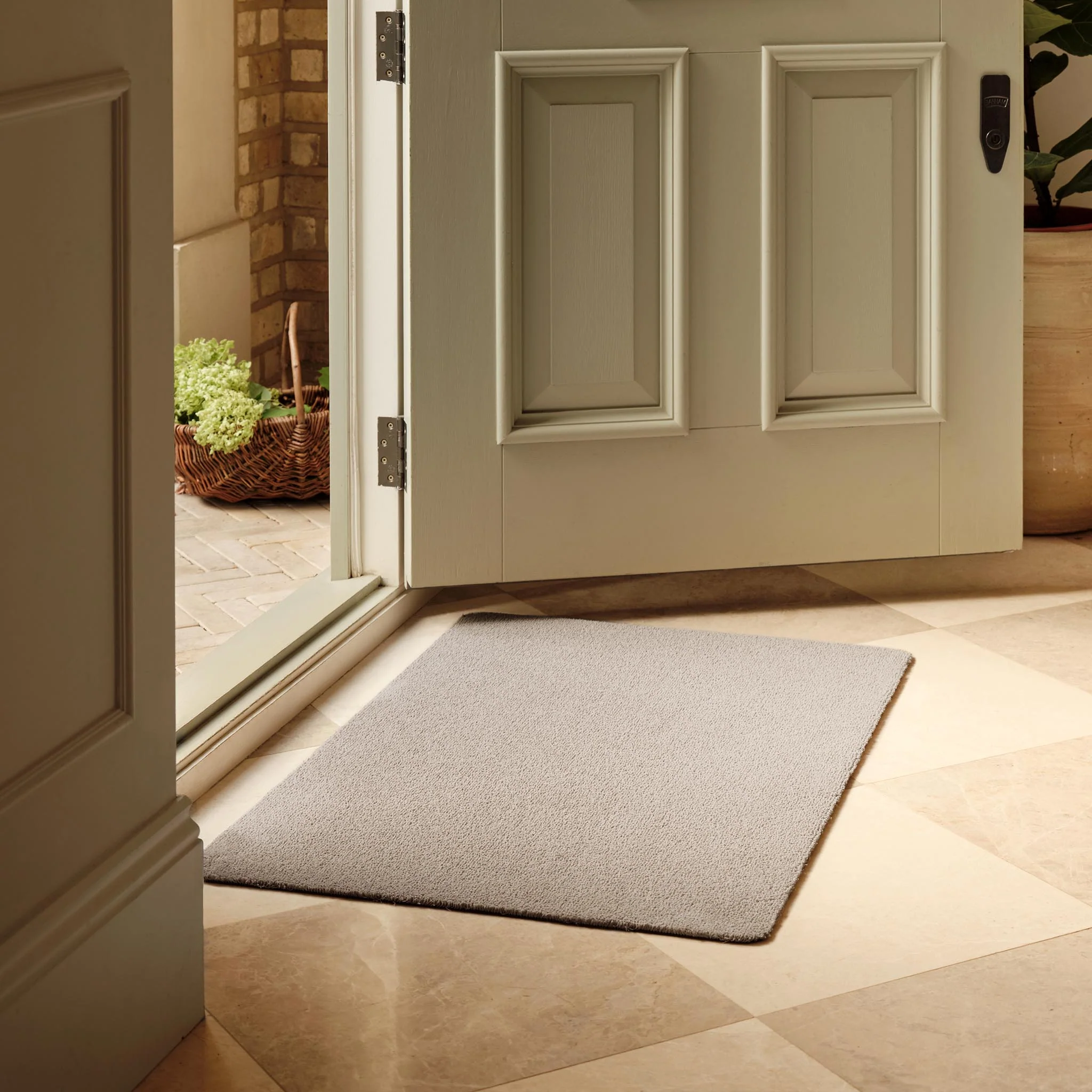 Sense Beige Washable Doormat - Image 2