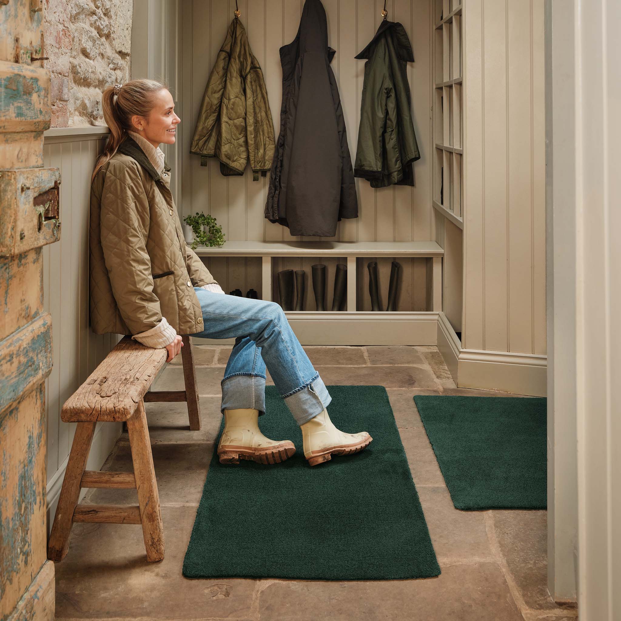 Sense Forest Green Washable Runner - Image 2