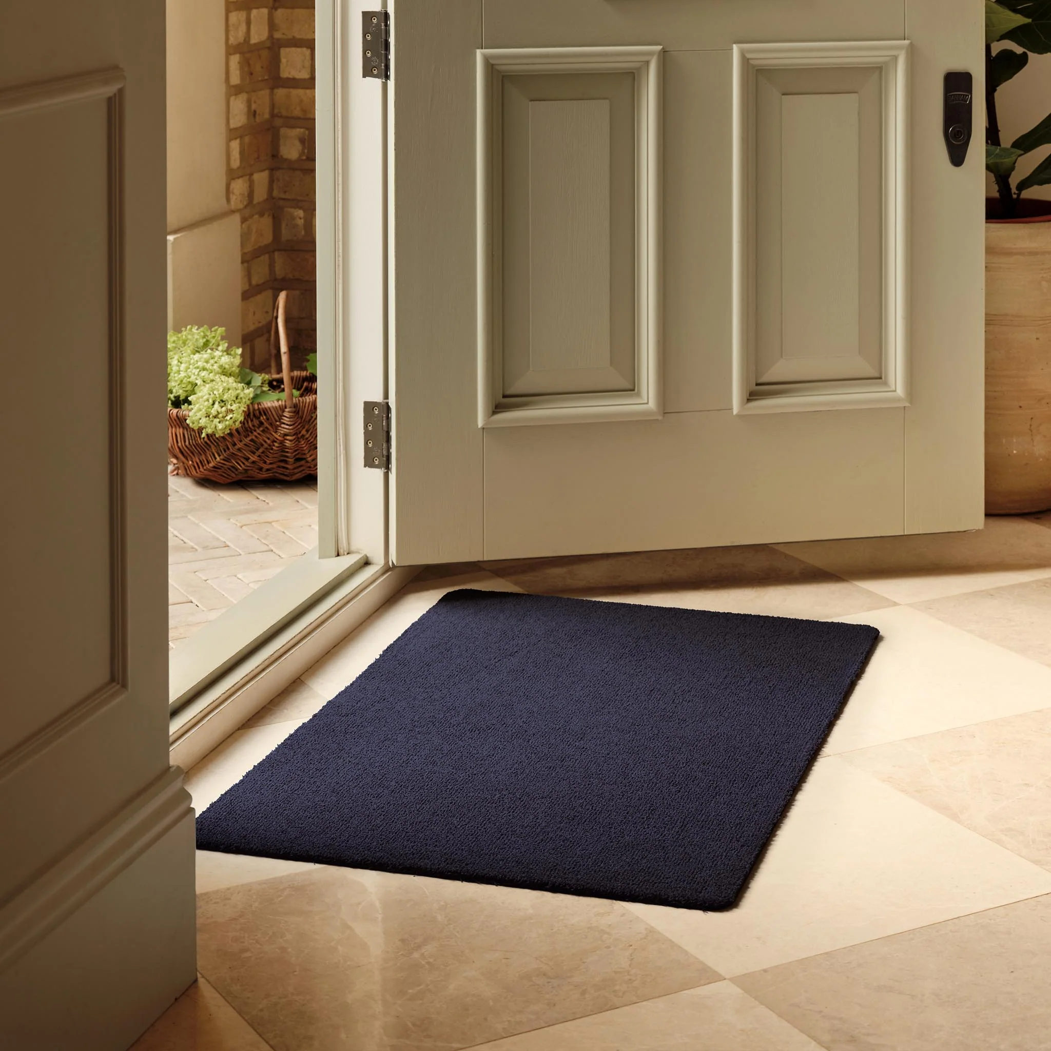 Sense French Navy Washable Doormat - Image 2