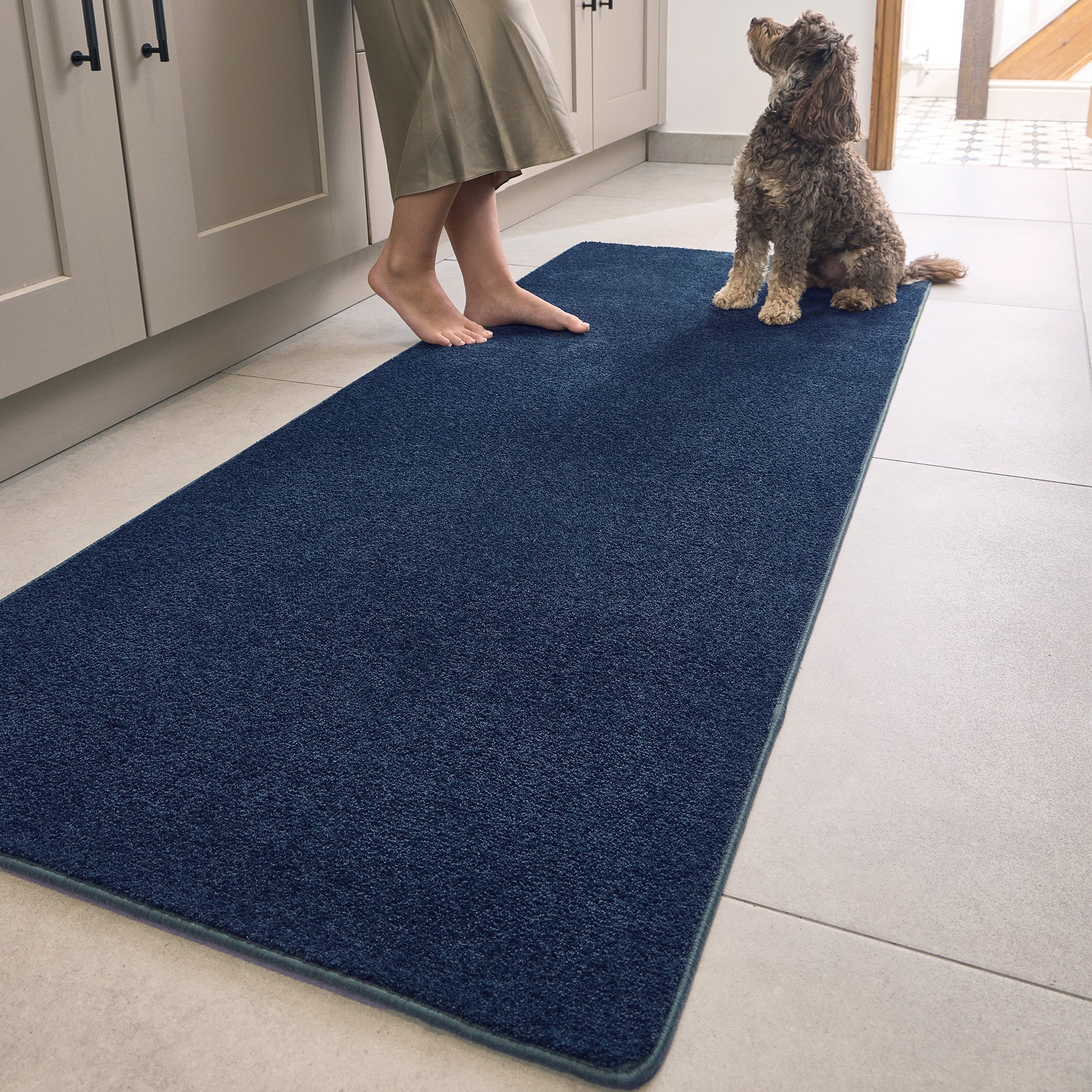 Sense French Navy Rug Runner - Image 3