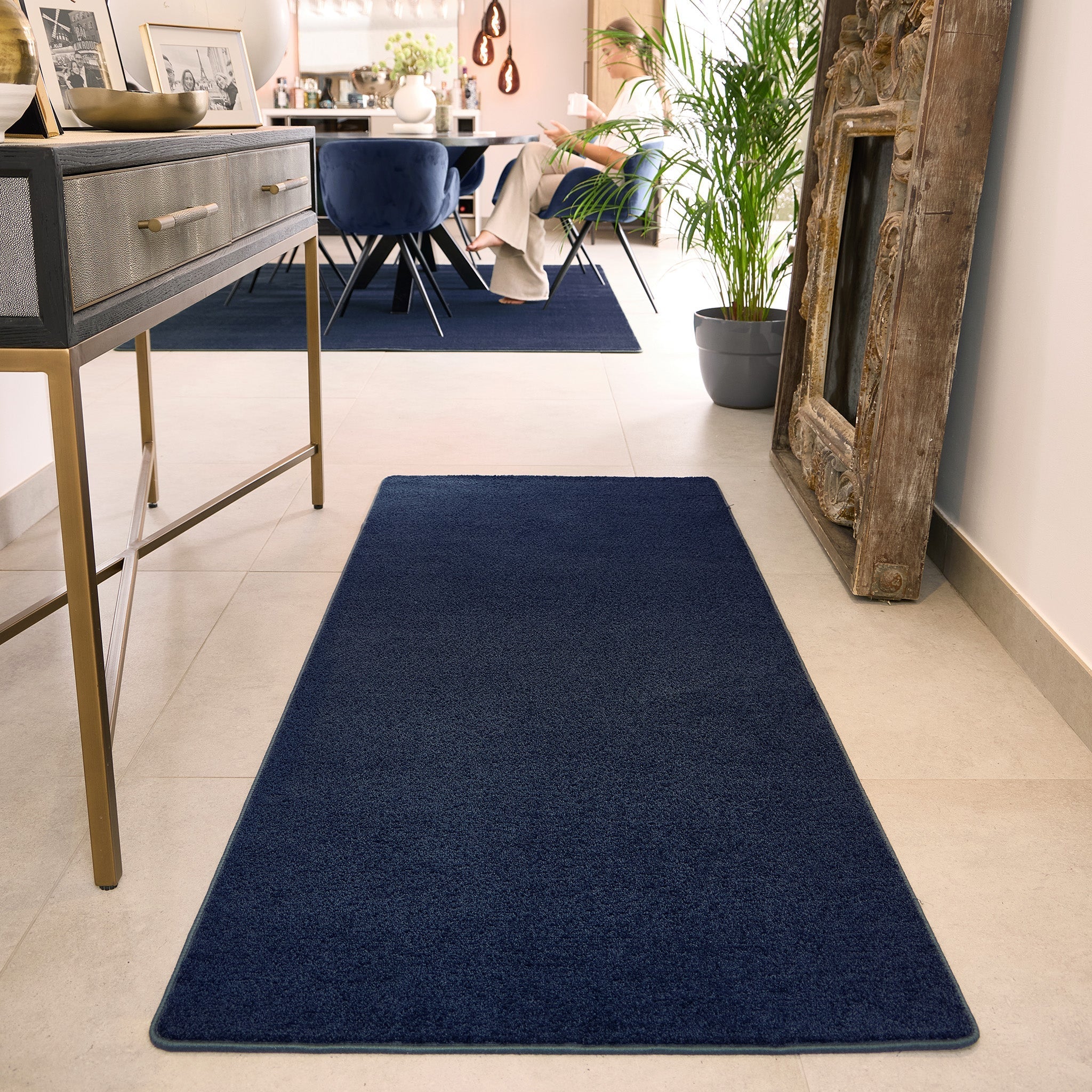 Sense French Navy Rug Runner - Image 4