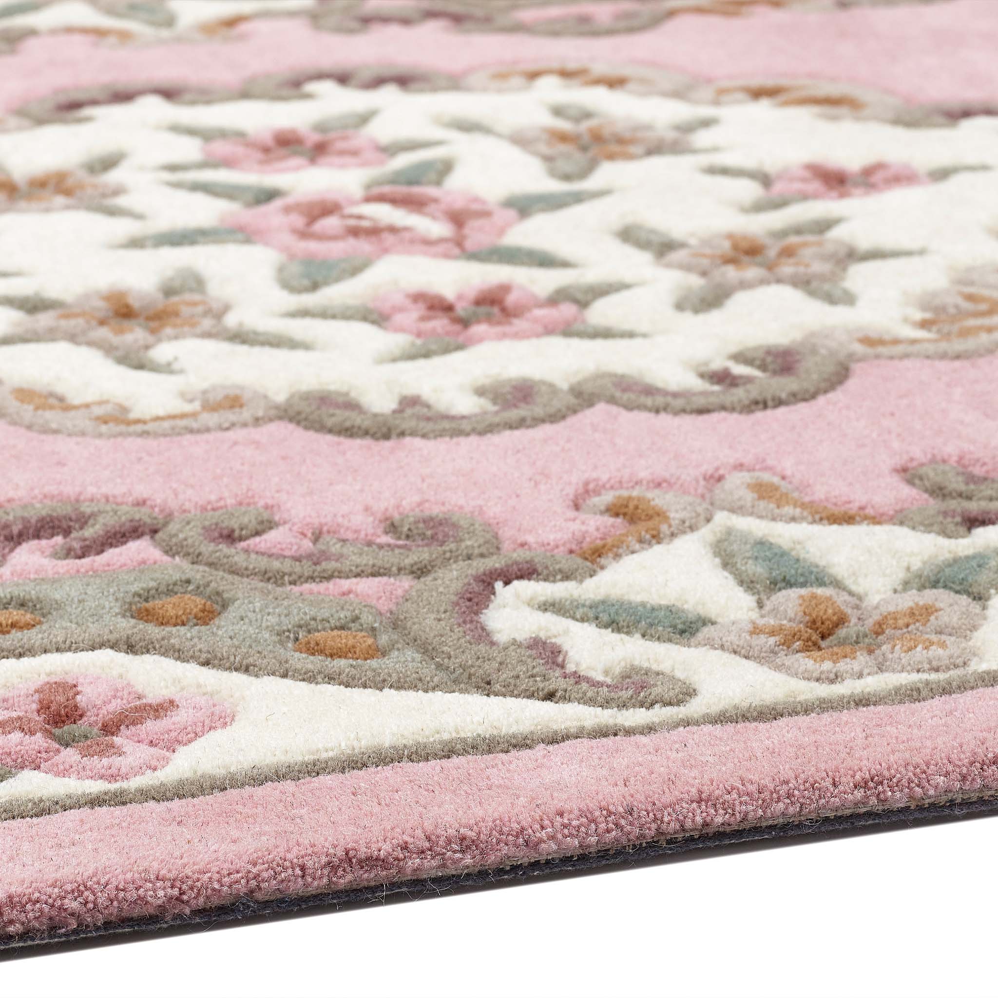 Shensi Aubusson Runner in Pink - Image 2