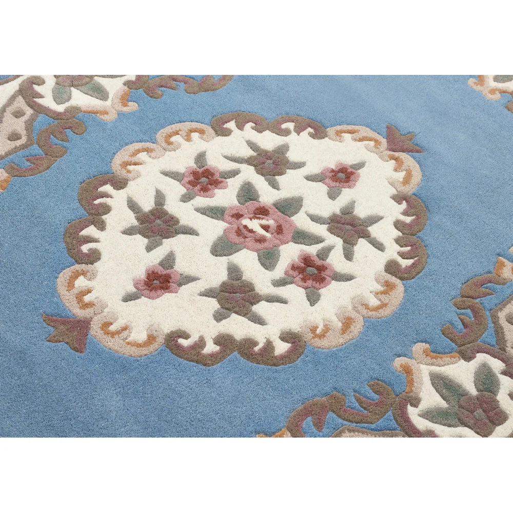 Shensi Aubusson Rug in Blue - Image 6