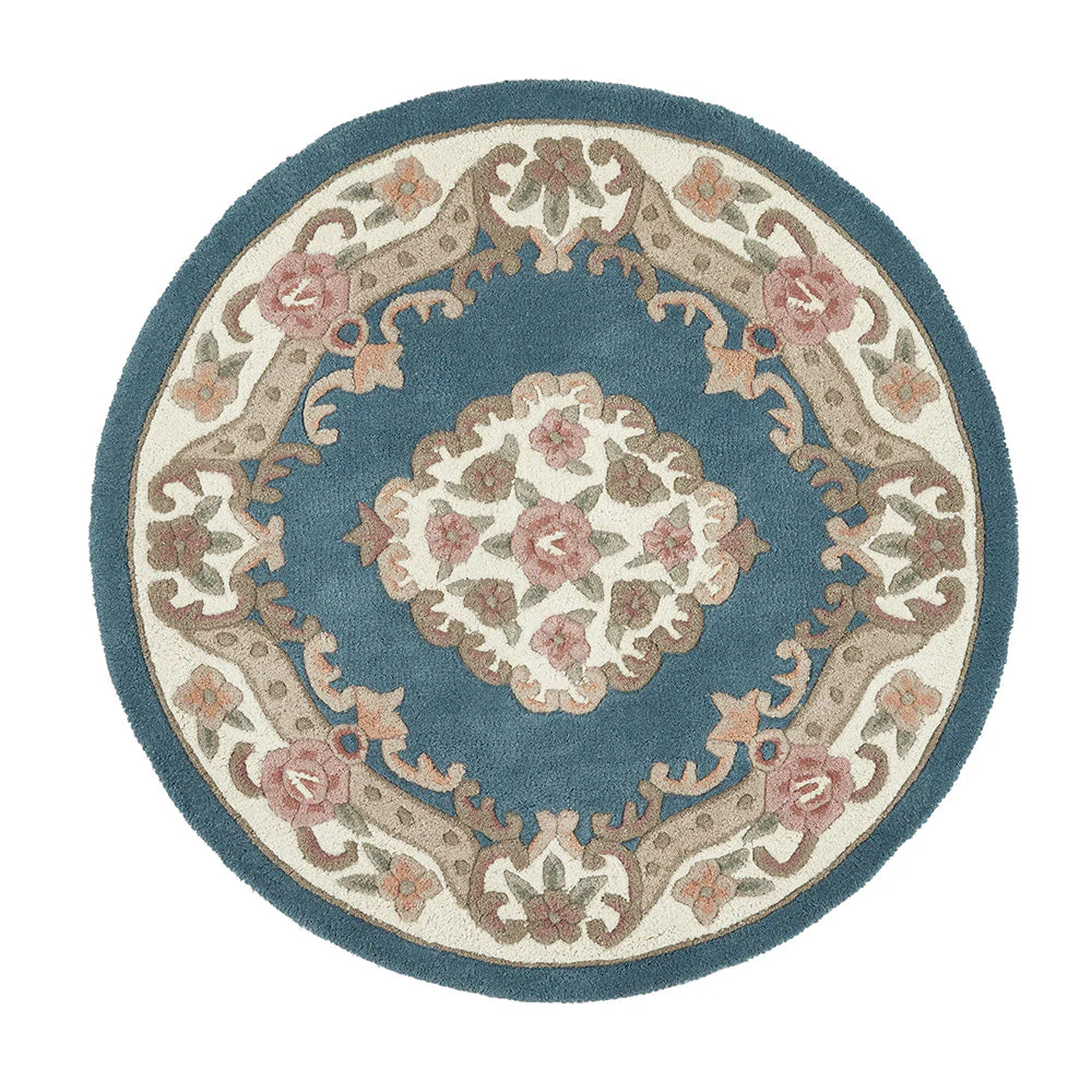 Shensi Aubusson Rug in Blue - Image 8