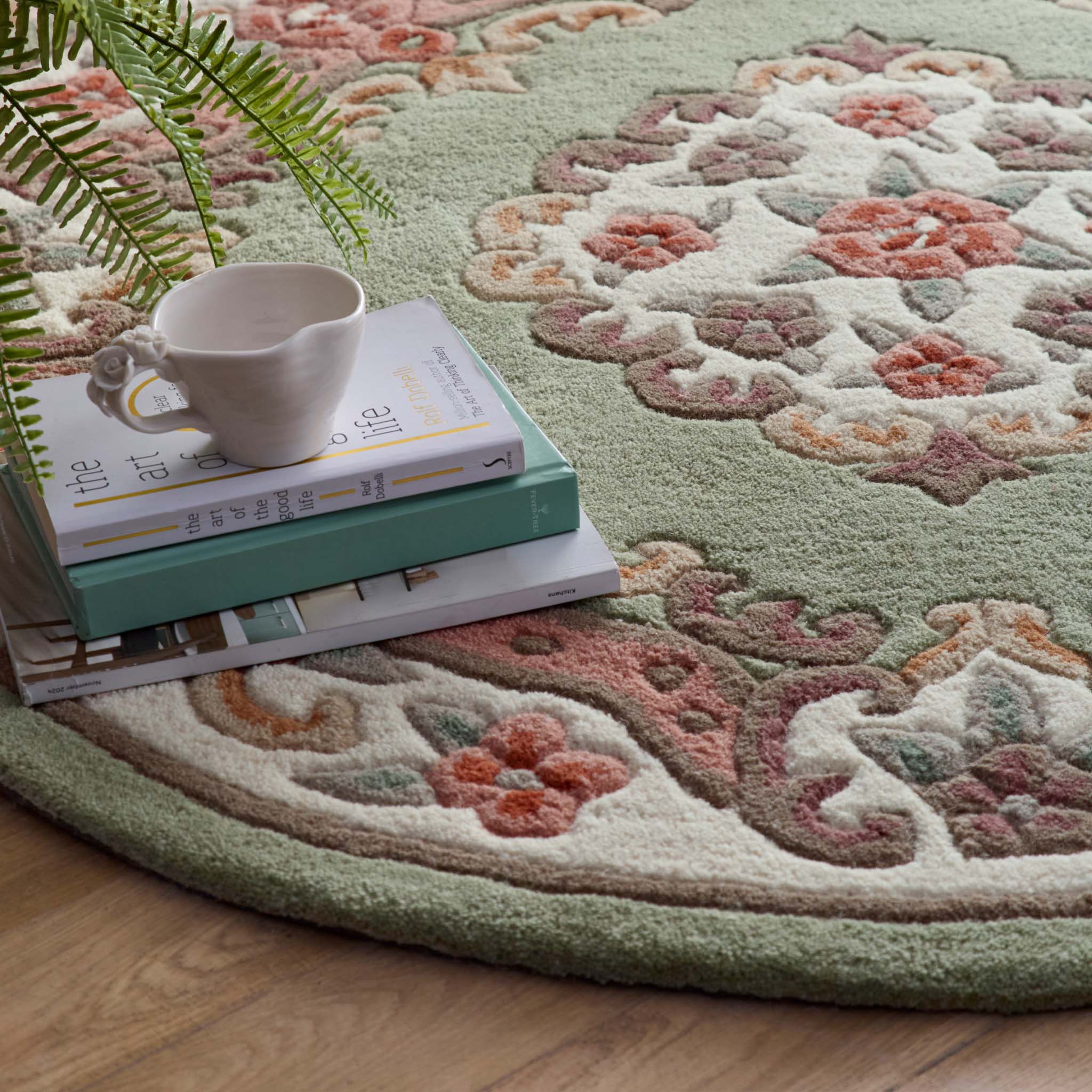 Shensi Aubusson Rug in Green - Image 5