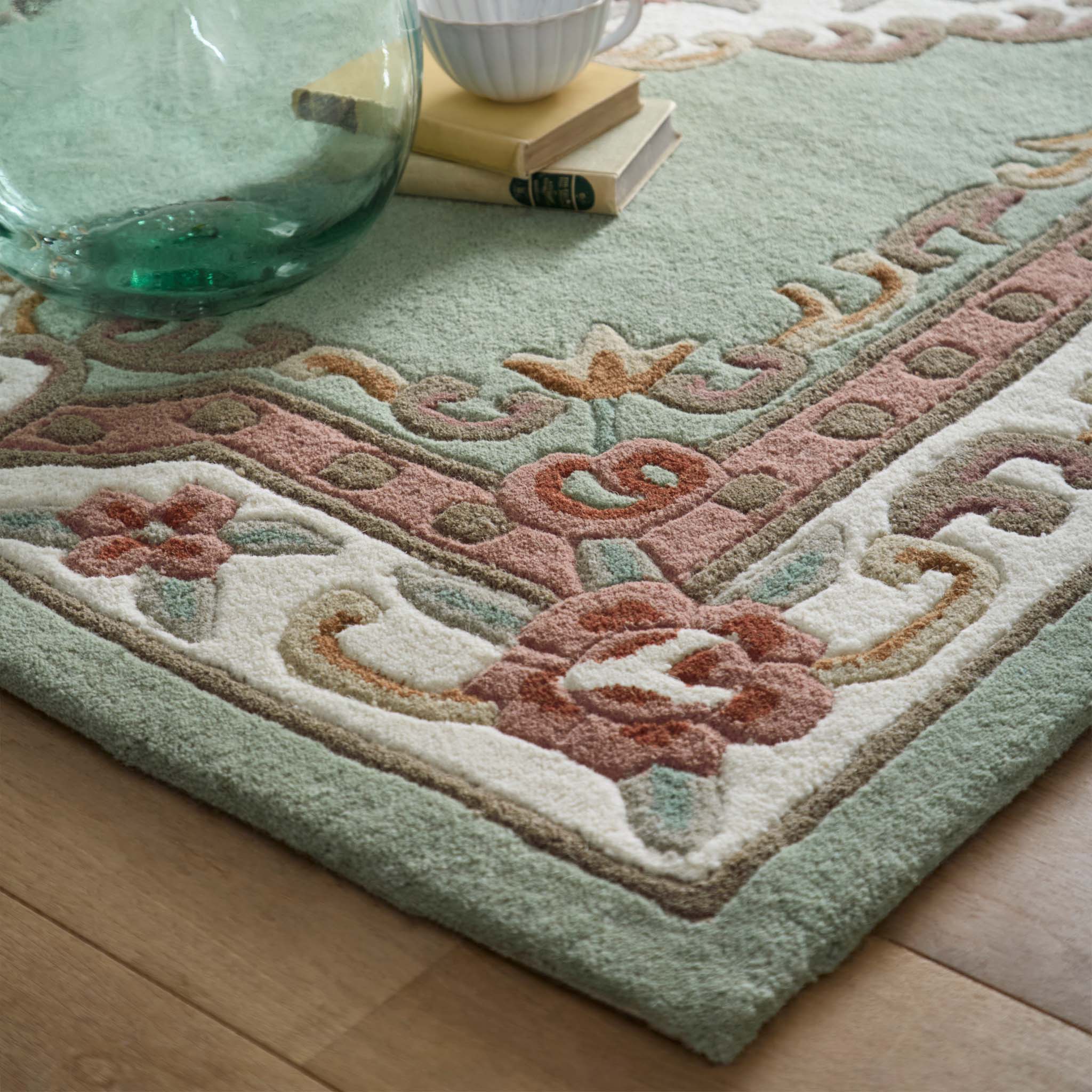 Shensi Aubusson Rug in Green - Image 6