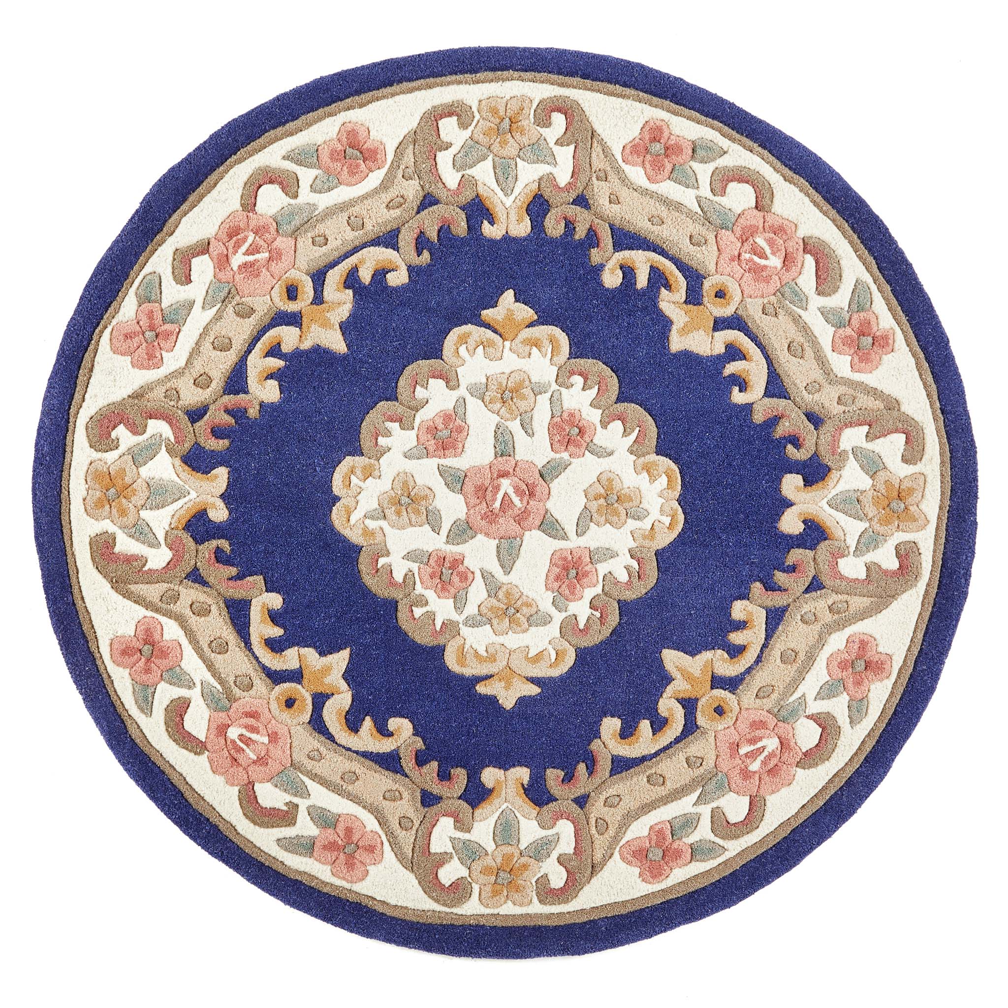 Shensi Aubusson Rug in Navy Blue - Image 8
