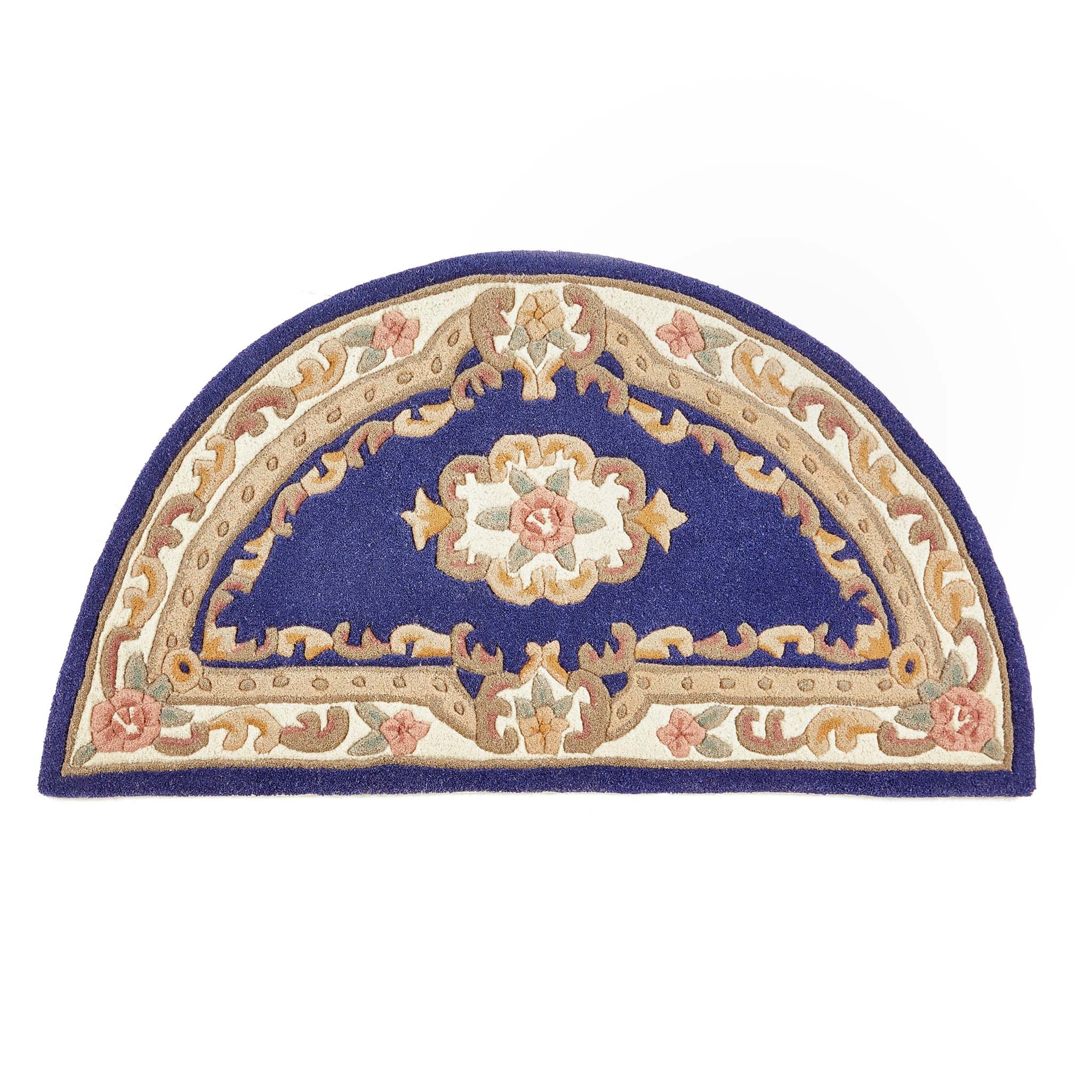 Shensi Aubusson Rug in Navy Blue - Image 9