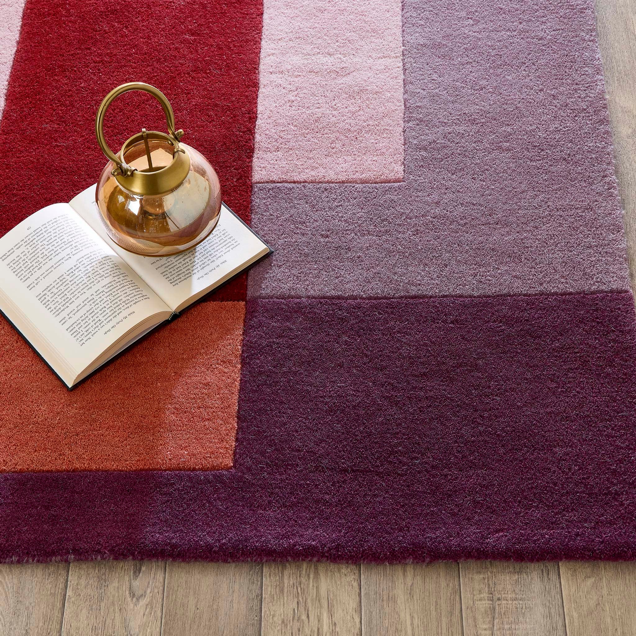 Sienna Block Rich Reds Rug - Image 3