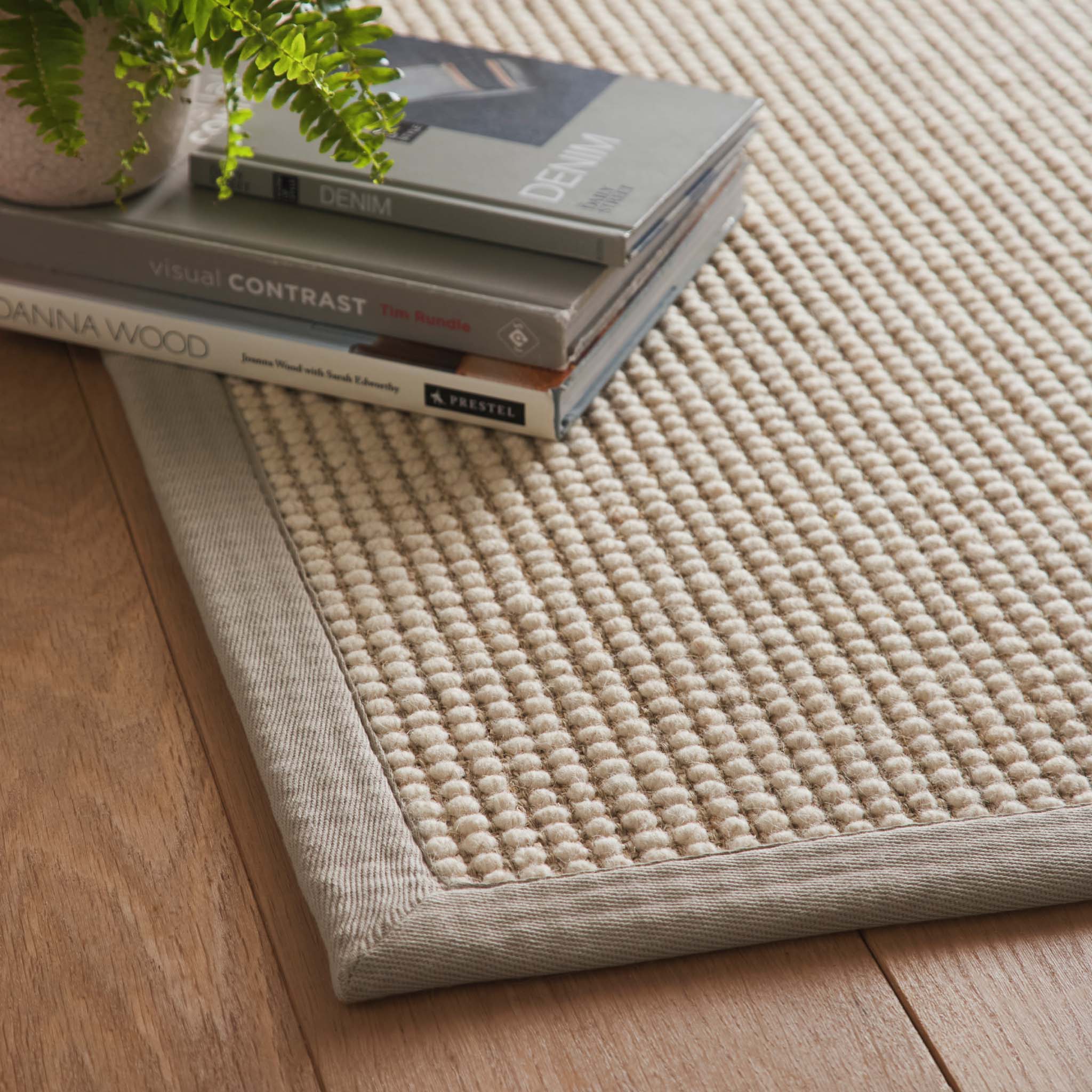 Sisal Boucle Soft Grey Rug - Image 4