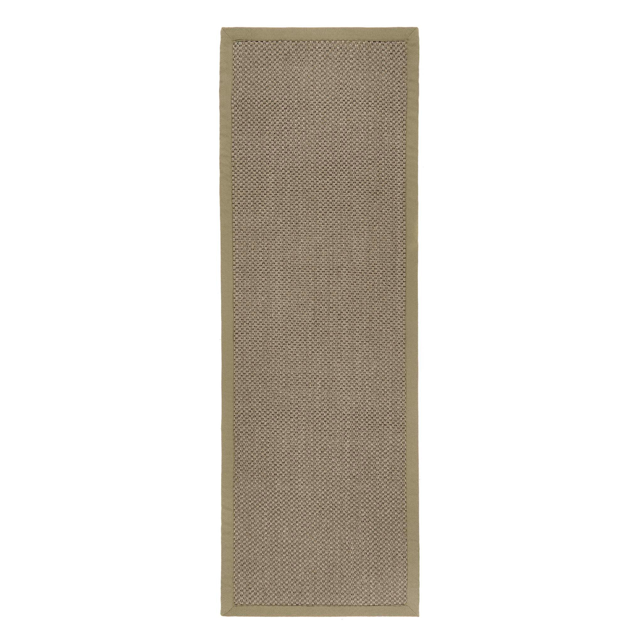 Sisal Green with Sage Green Border Runner