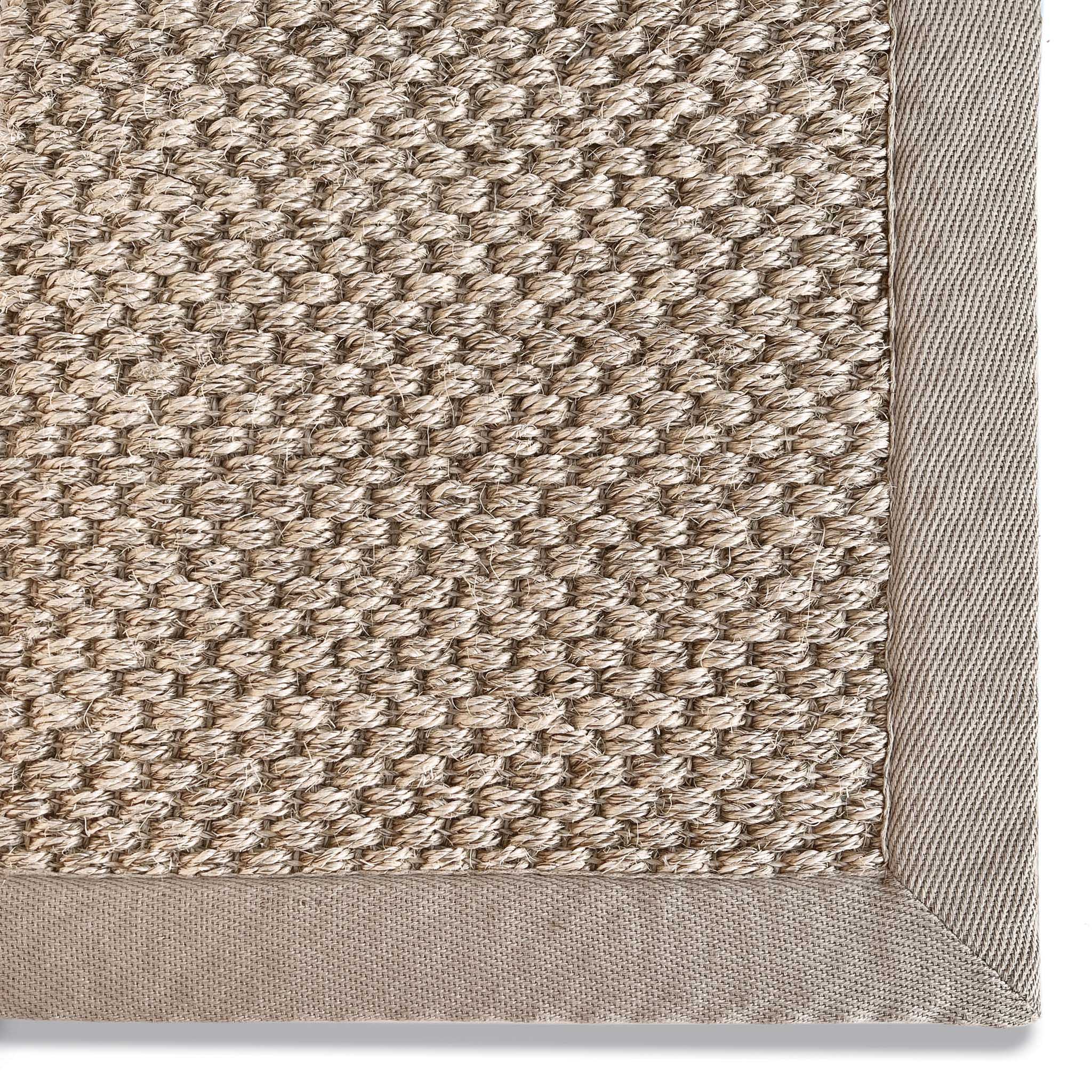 Sisal Rug Light Beige with Sand Border - Image 10