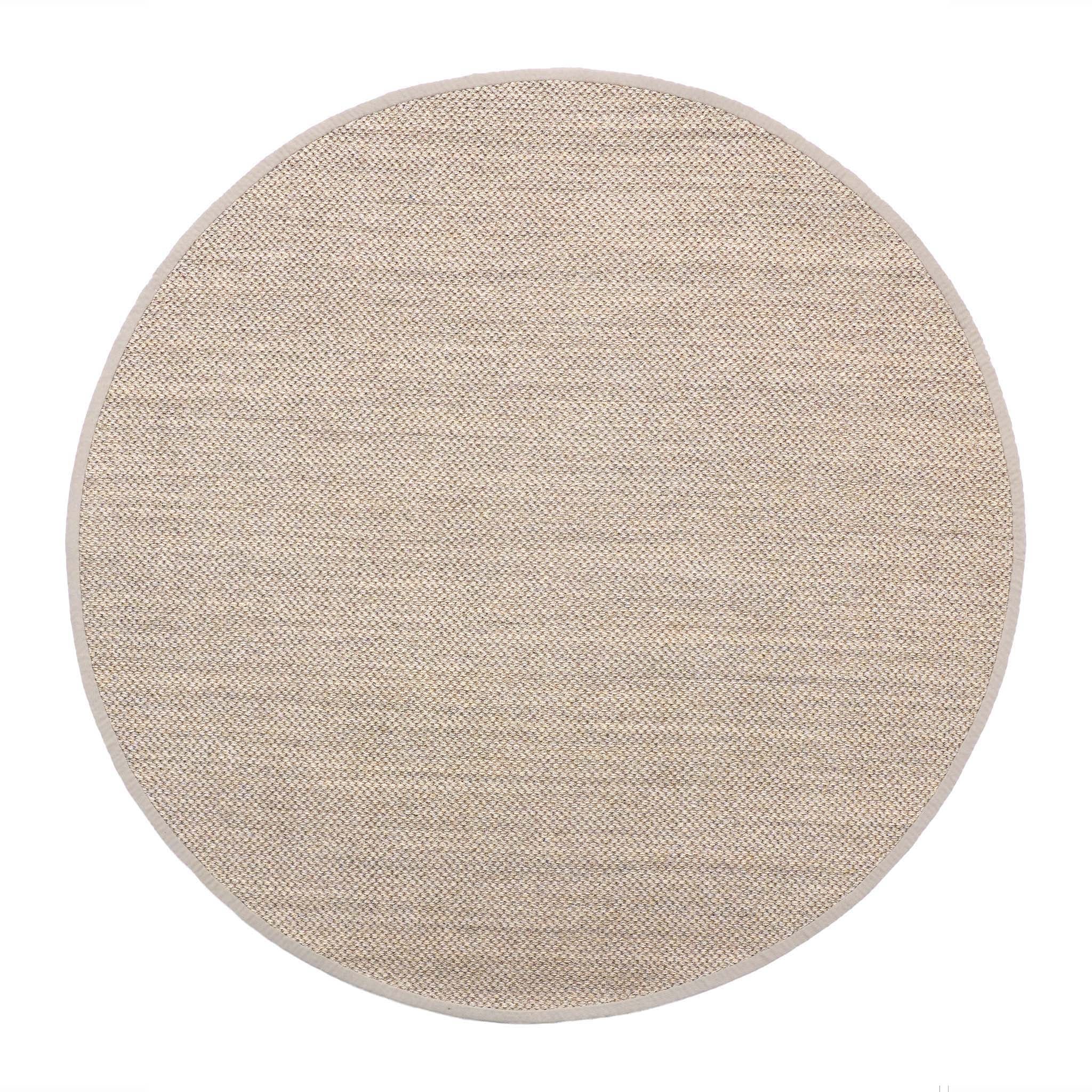 Sisal Rug Light Beige with Sand Border - Image 8