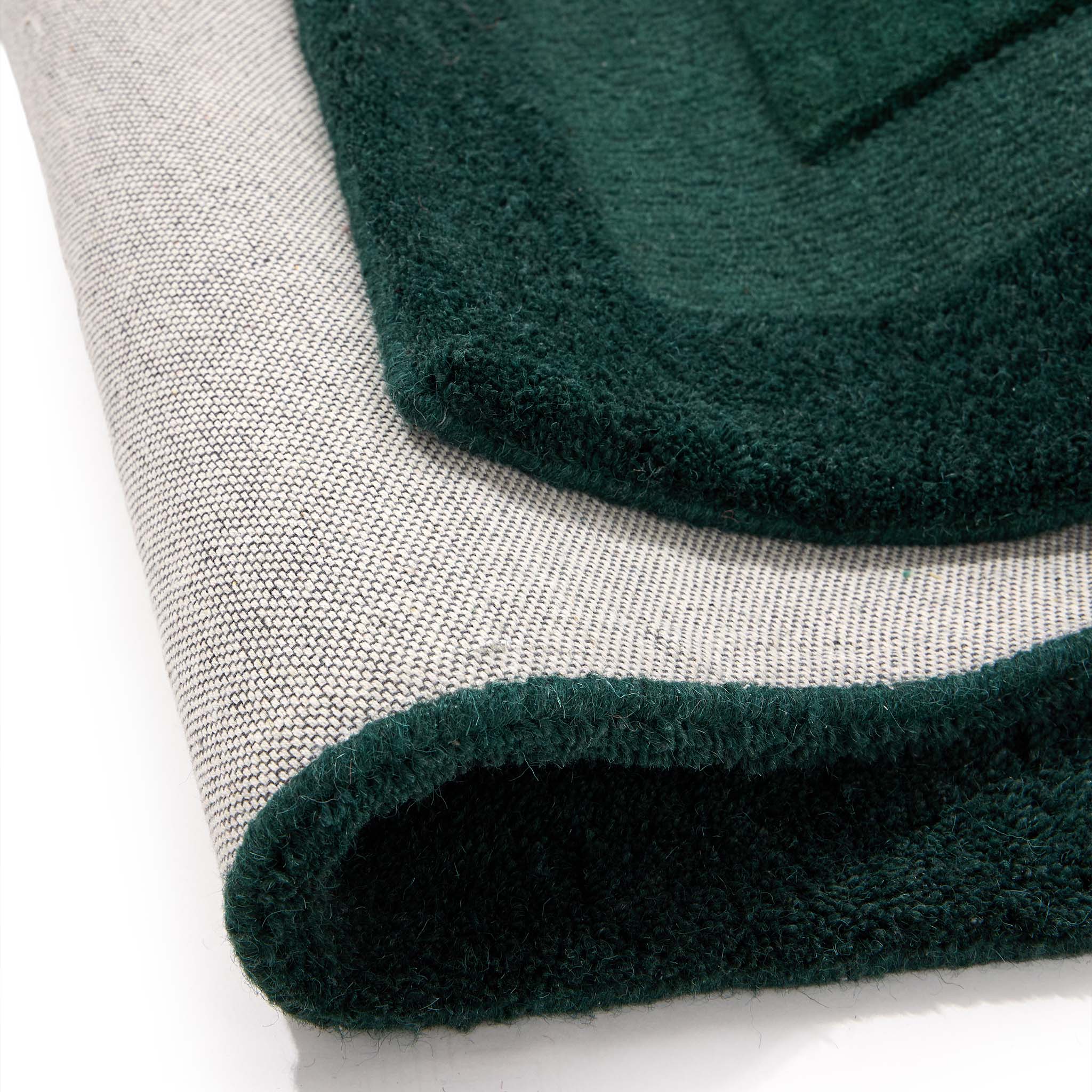 Stacked Borders Dark Green Rug - Image 5