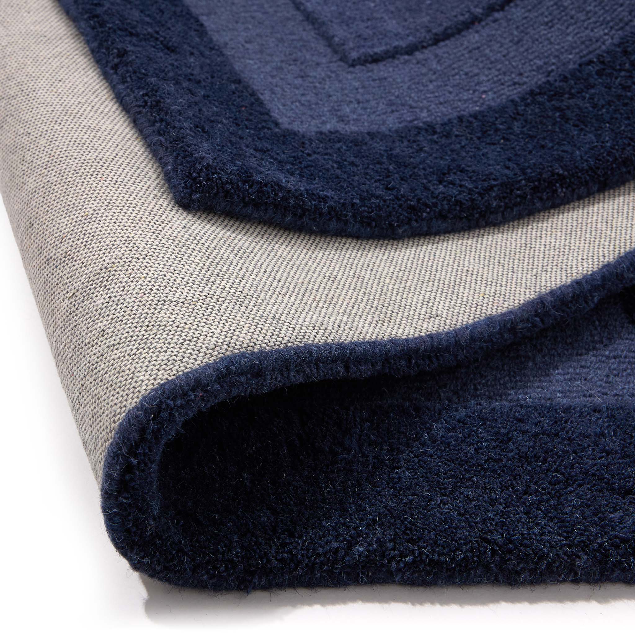 Stacked Borders Evening Blue Rug - Image 5