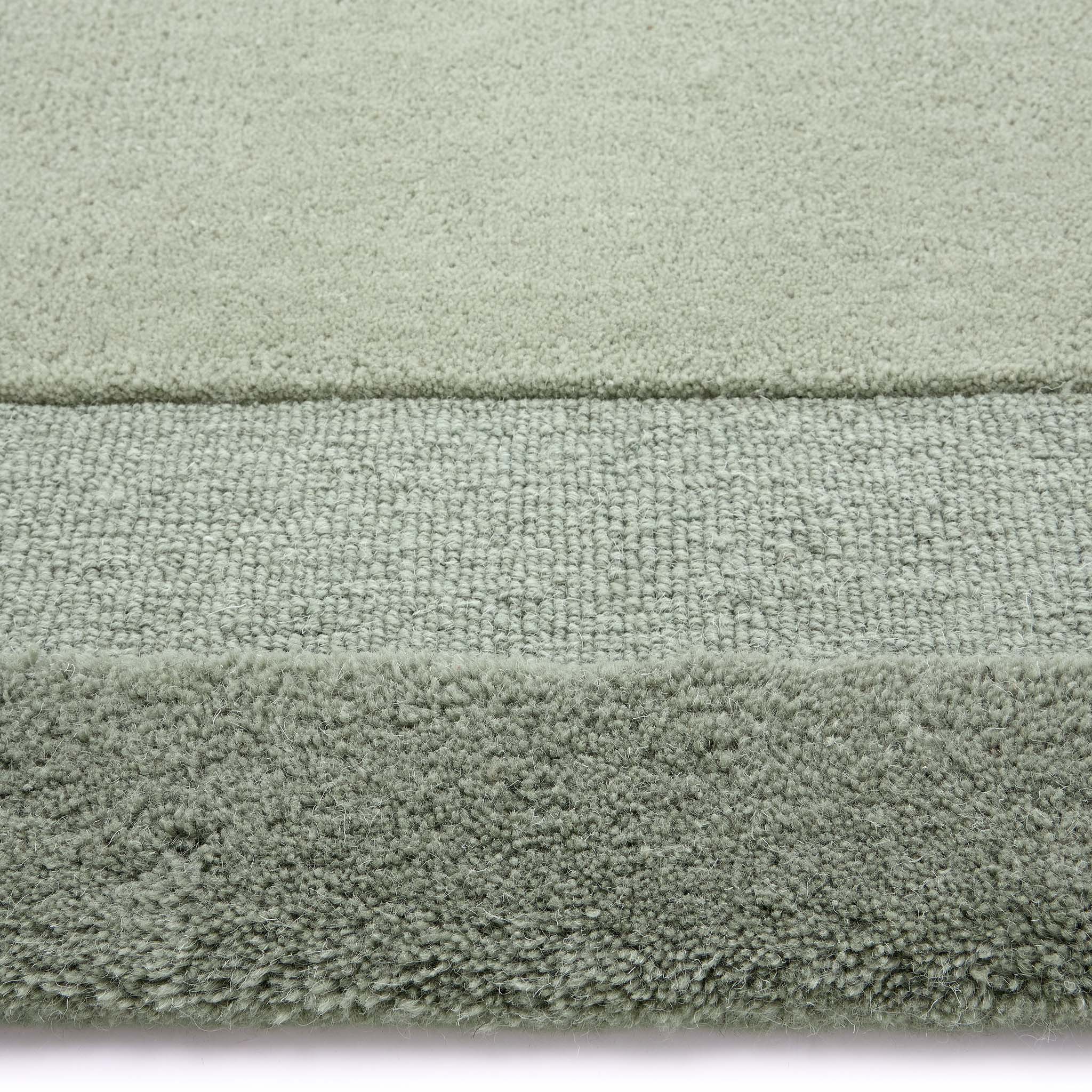 Stacked Borders Soft Green Rug - Image 4