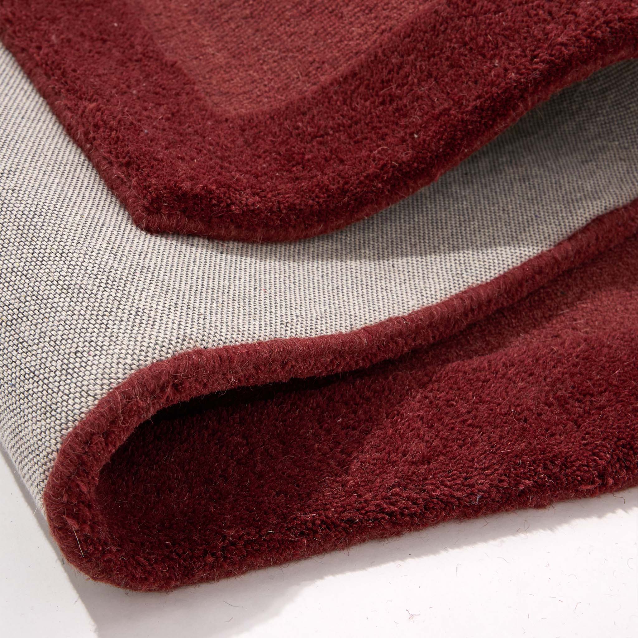 Stacked Borders Wine Red Rug - Image 5