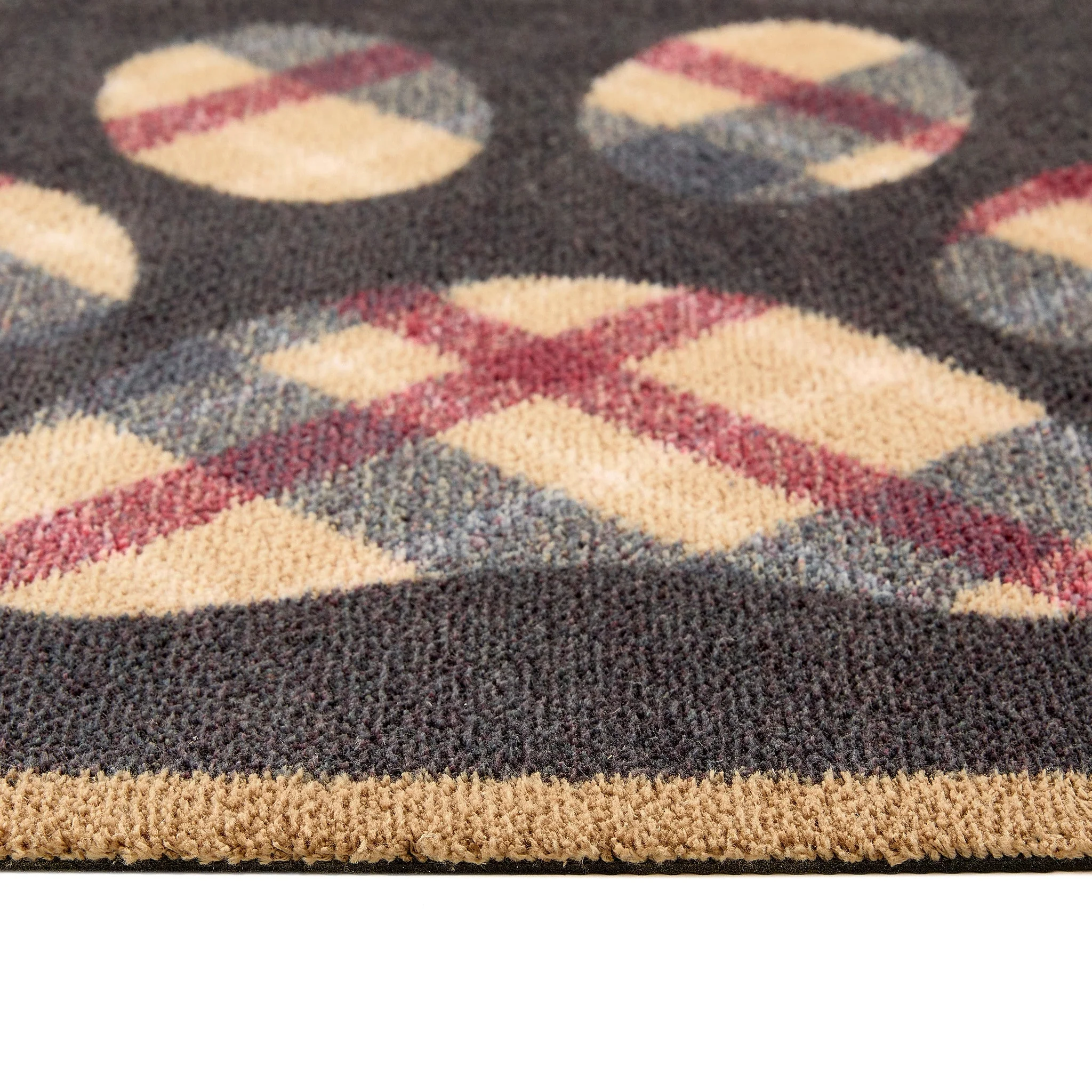 Tartan Paw Navy Washable Doormat - Image 4