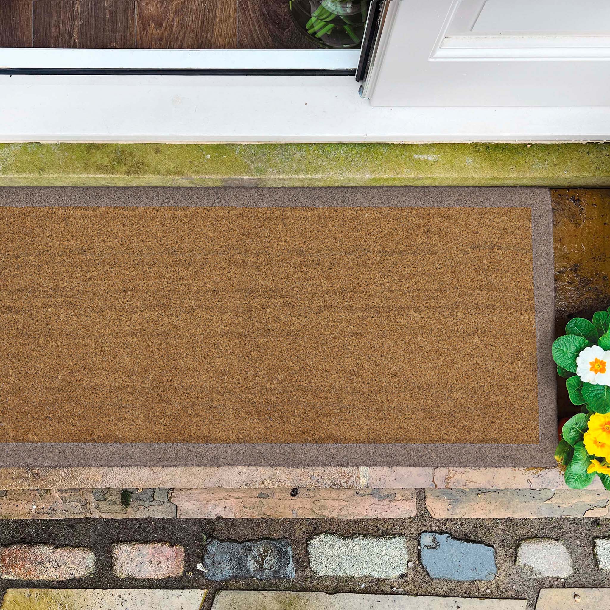 Taupe Border Coir Runner - Image 2
