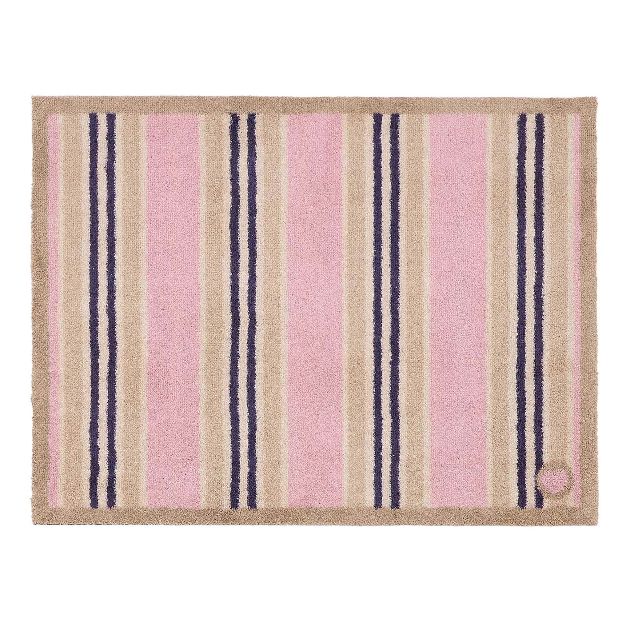 Timeless Stripe Blush Washable Doormat
