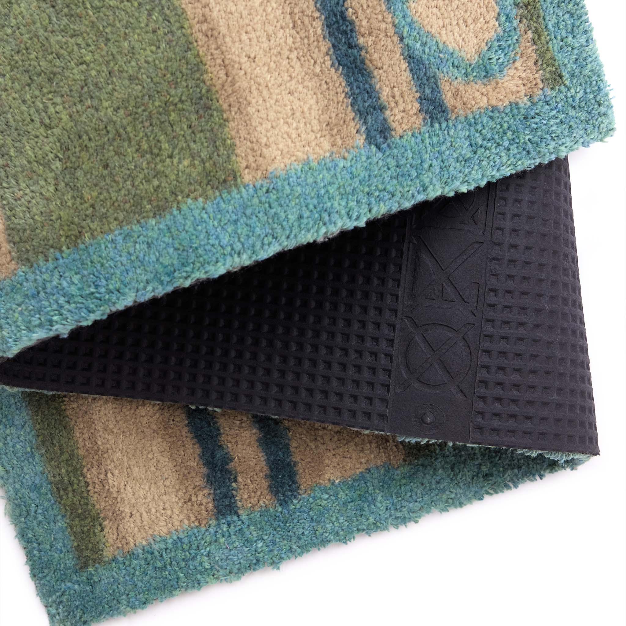 Timeless Stripe Green Washable Doormat - Image 4