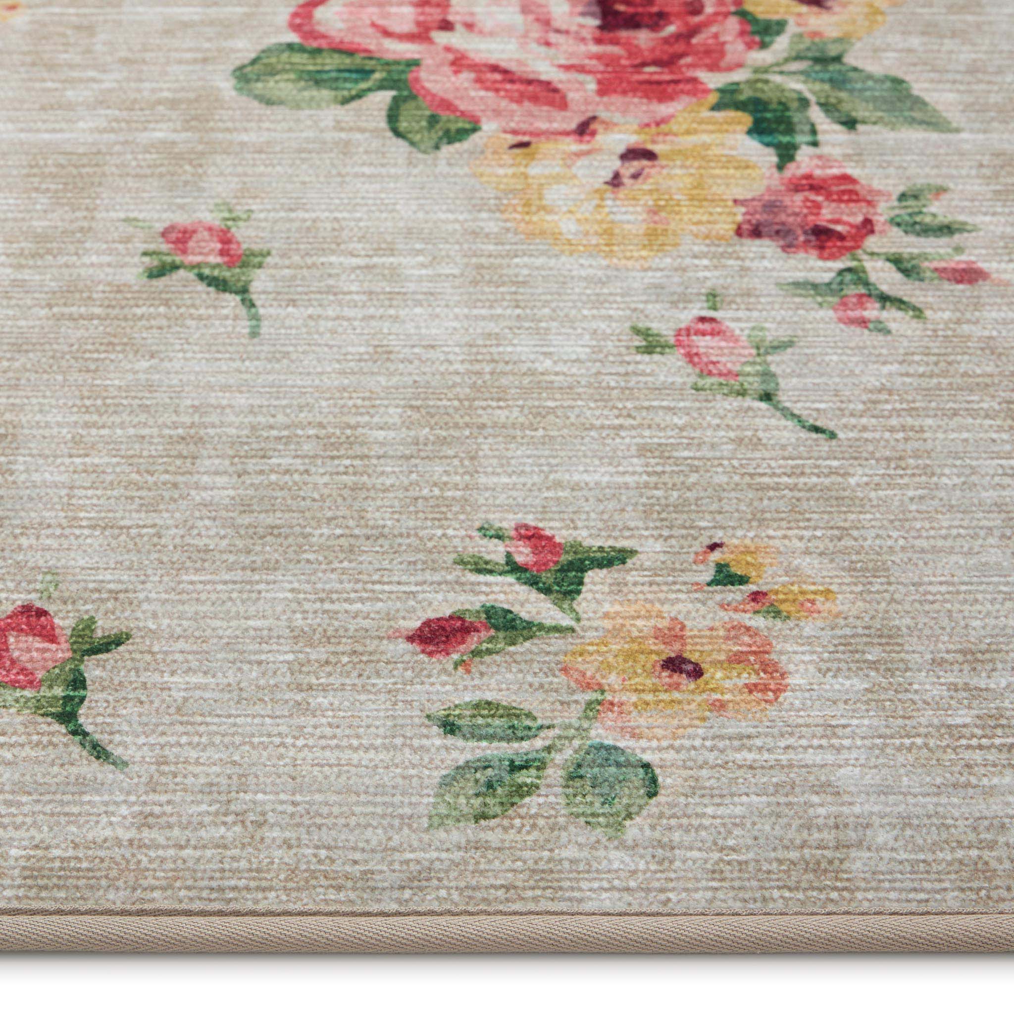 Vintage Rose Natural Eco-Washable Rug - Image 3