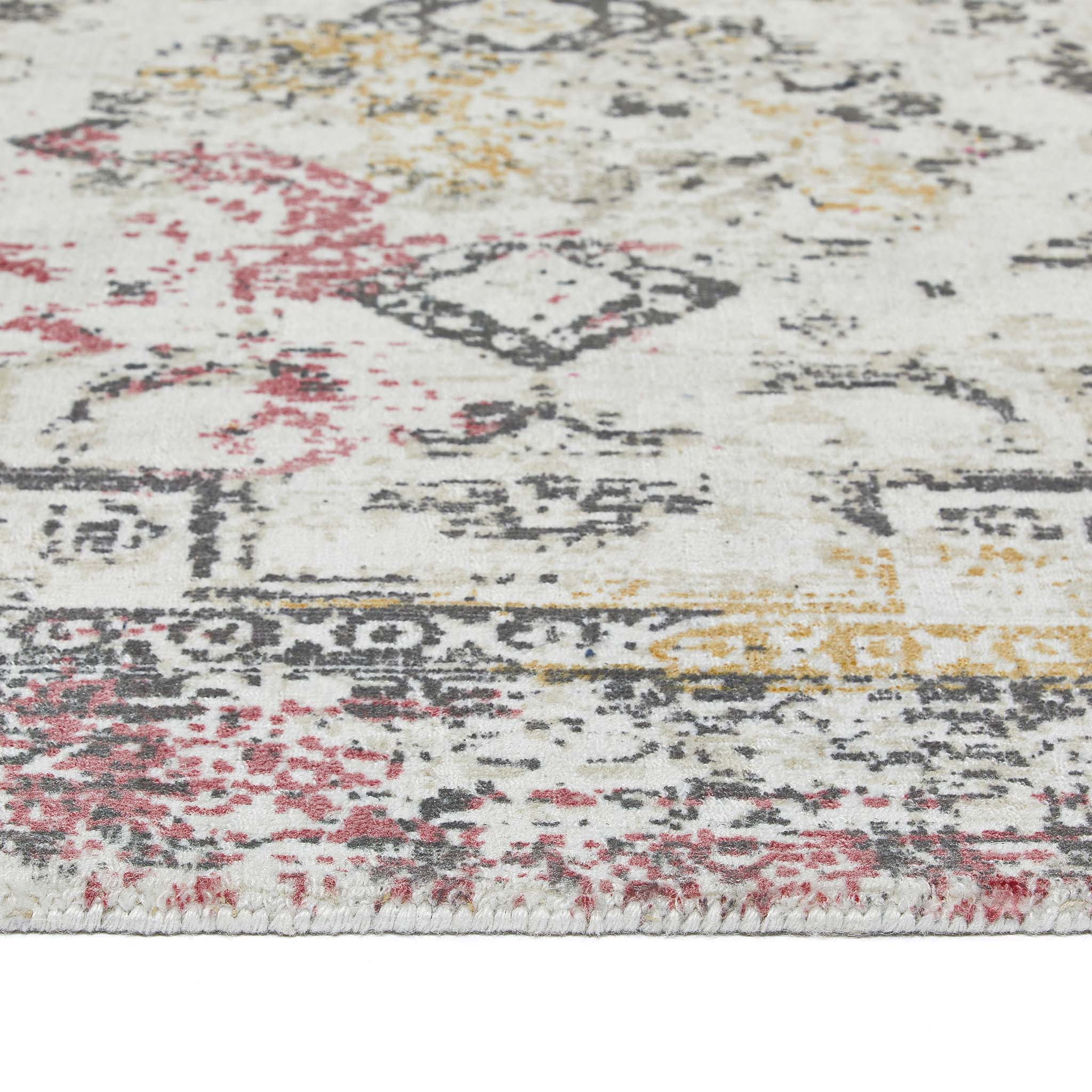 Vogue Rug Pink/Ochre - Image 3