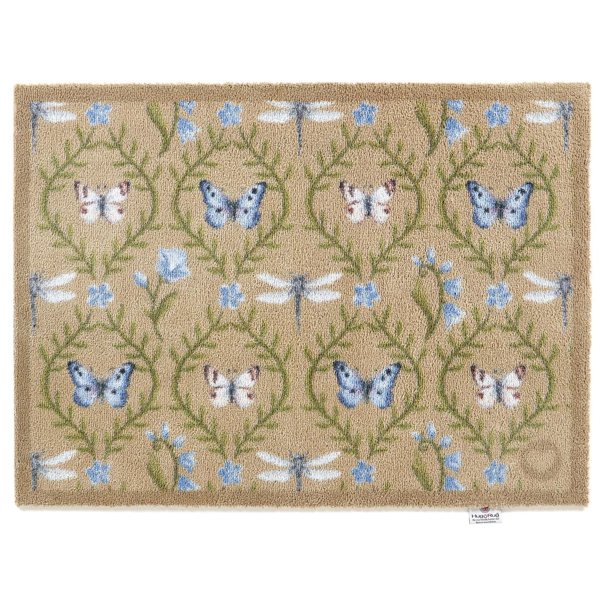 Wild Meadow Beige Green Doormat