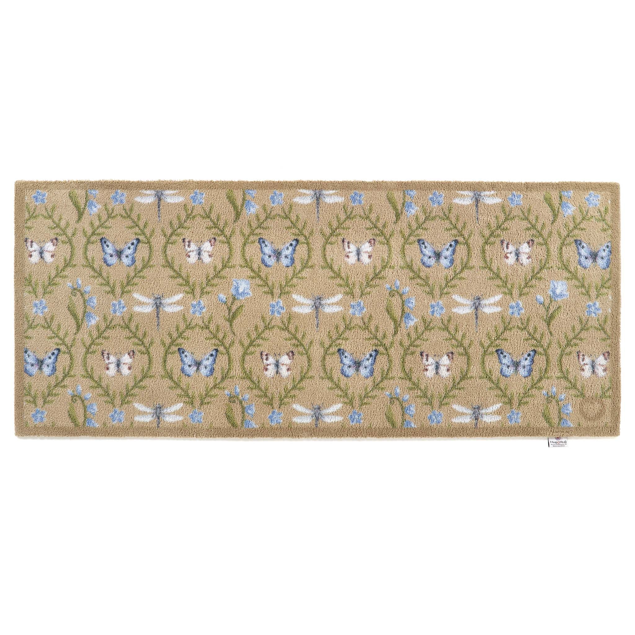 Wild Meadow Beige Green Runner