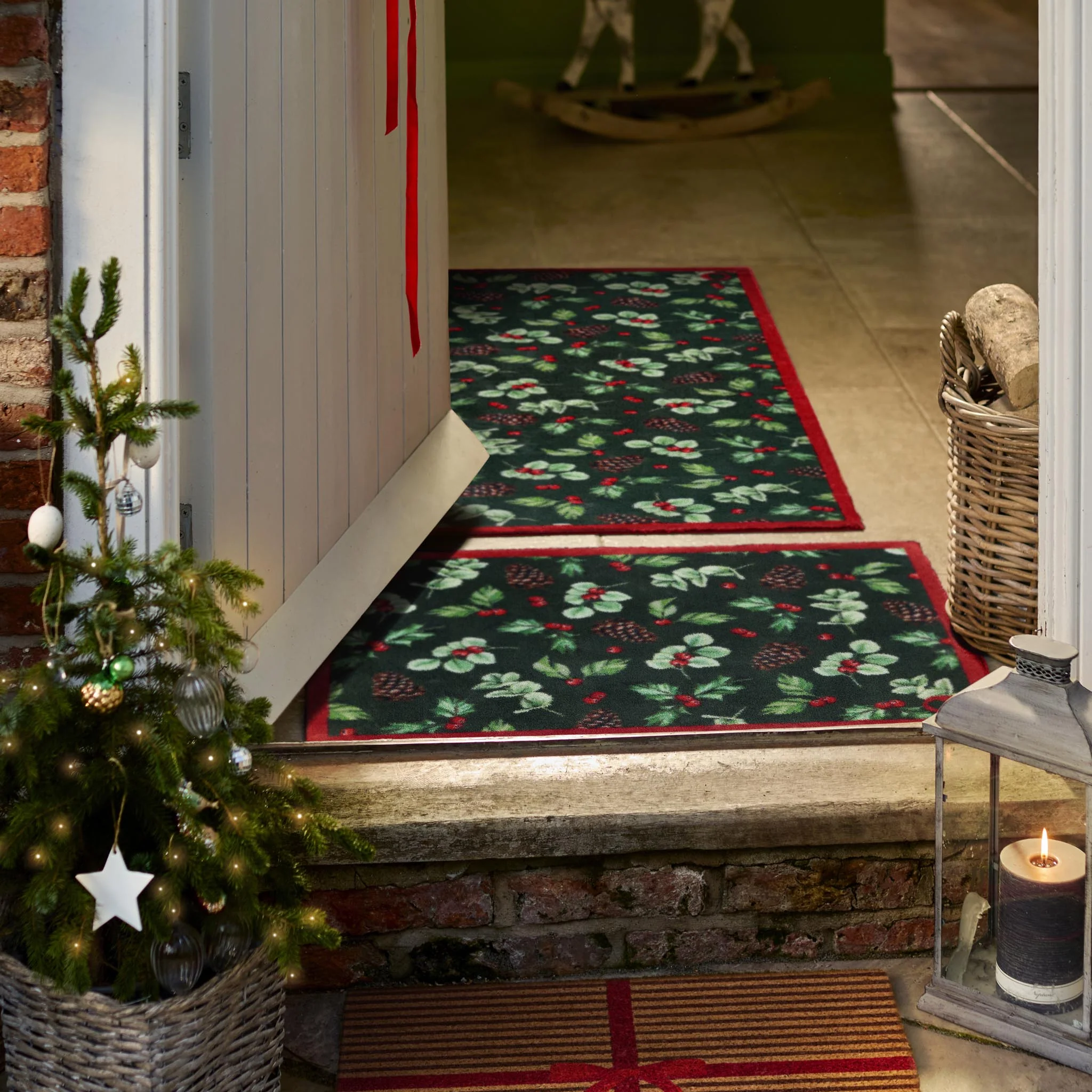 Winter Berries Washable Doormat - Image 2