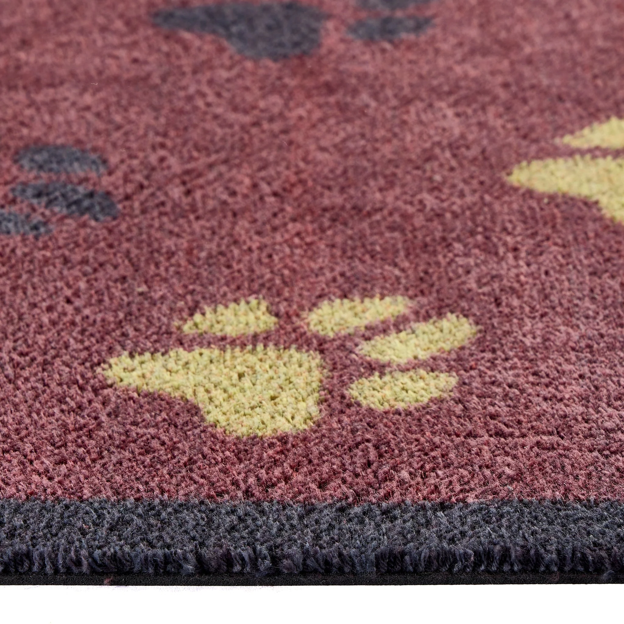 Wipe Your Paws Burgundy Doormat - Image 3